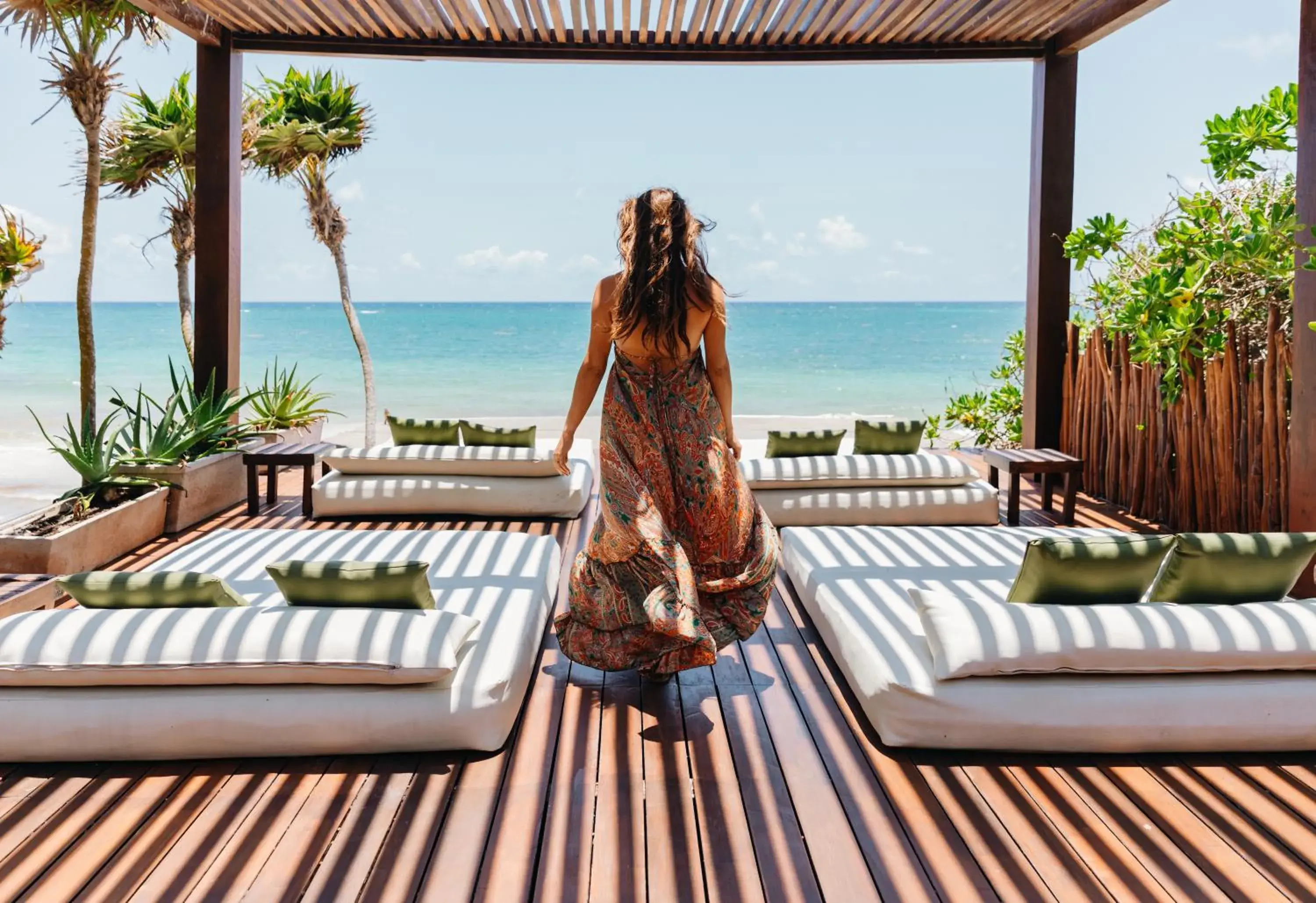 sunbed in Mezzanine Tulum, a Small Luxury Hotel sunbed in Mezzanine Tulum, a Small Luxury Hotel