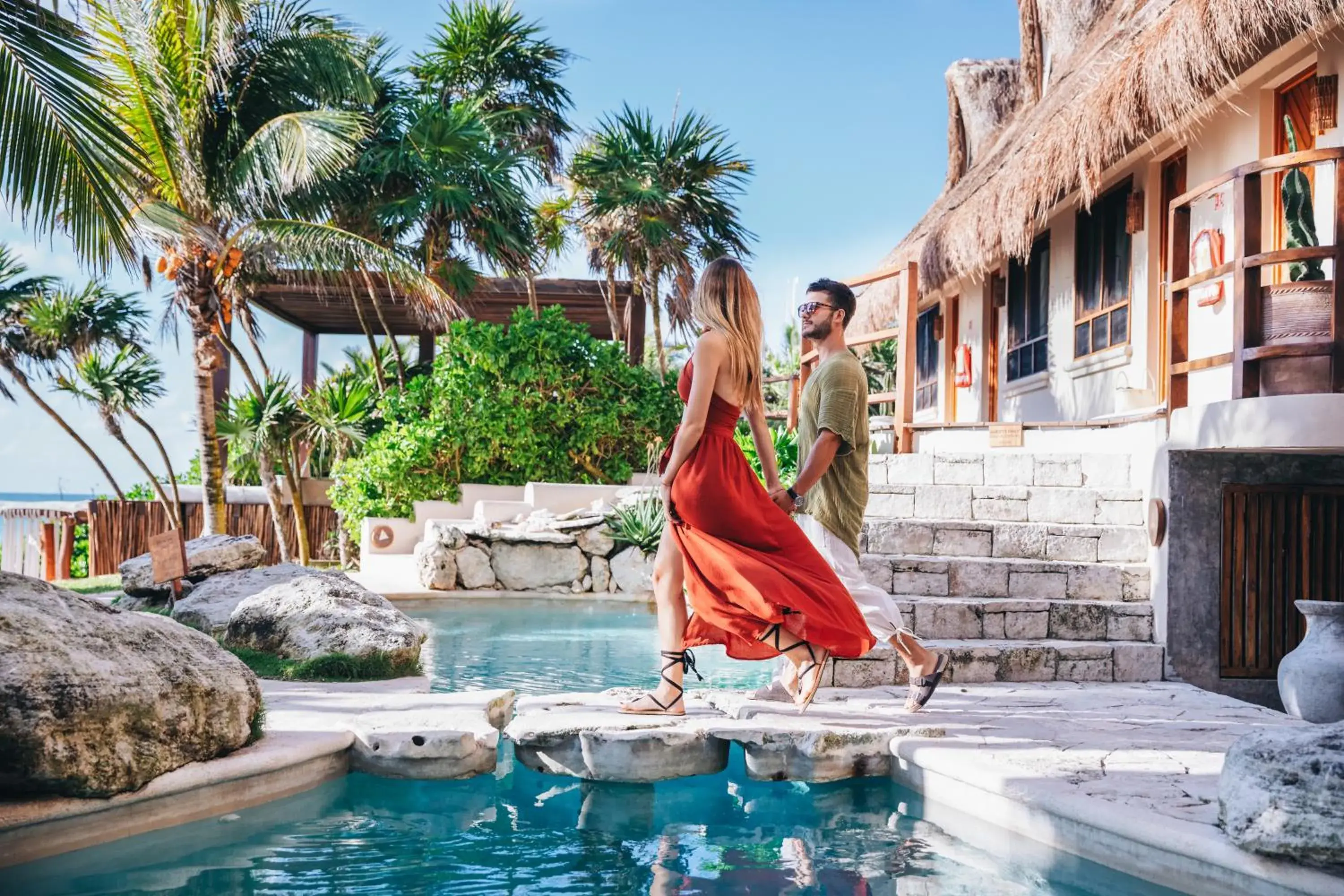 Pool view in Mezzanine Tulum, a Small Luxury Hotel Pool view in Mezzanine Tulum, a Small Luxury Hotel
