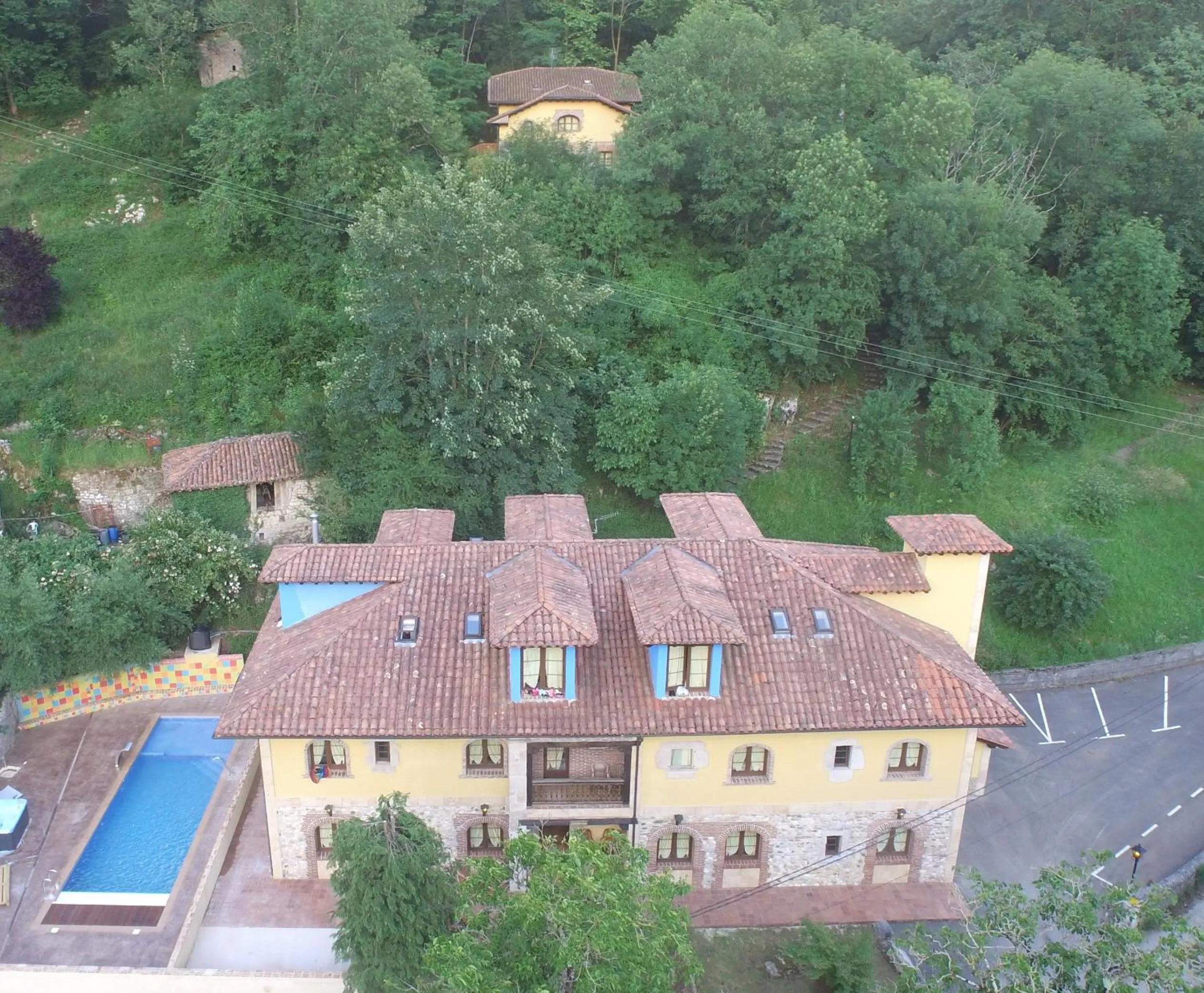 Bird's eye view in Hotel Trapa