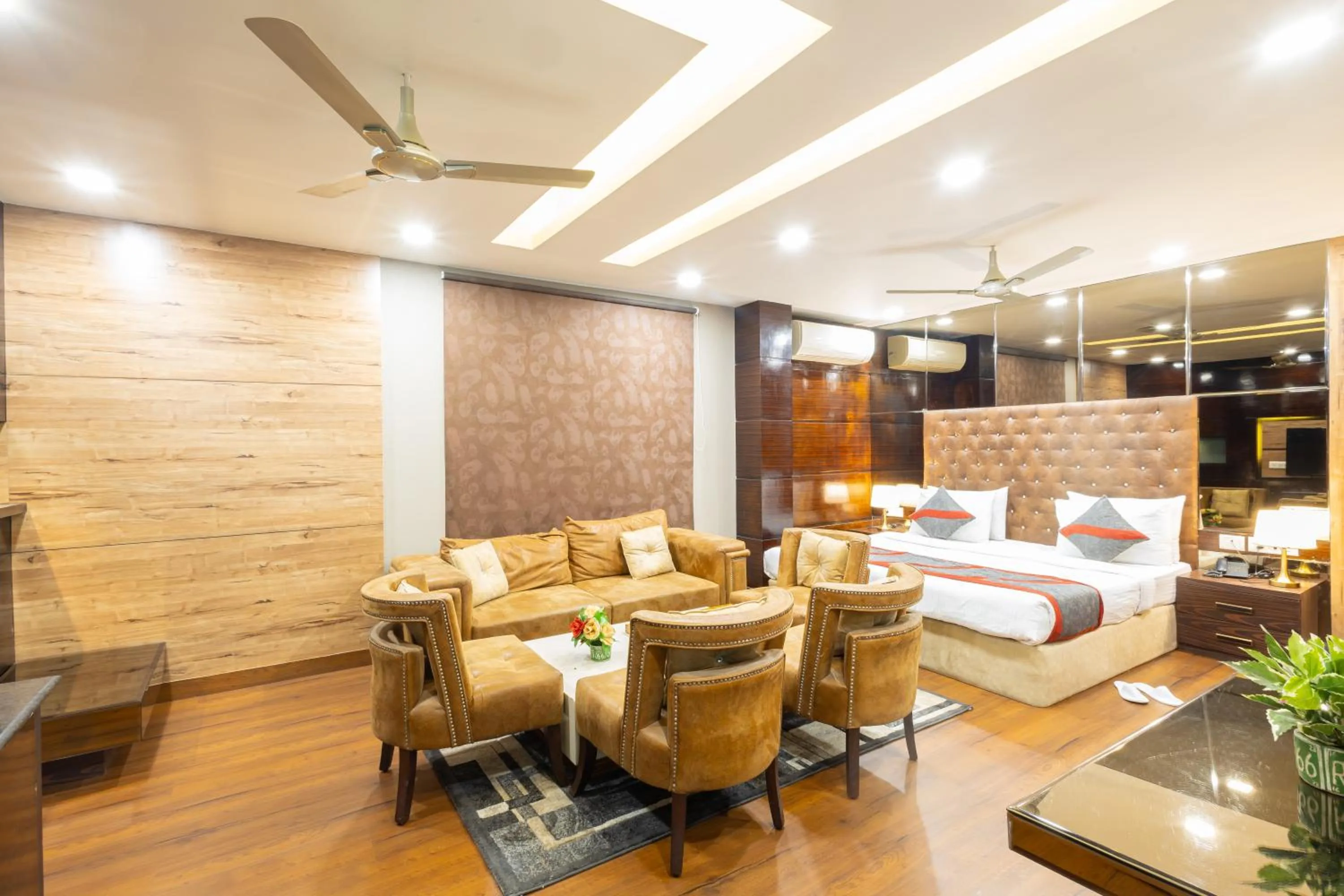 Seating area in Hotel Gold Souk - Karol Bagh