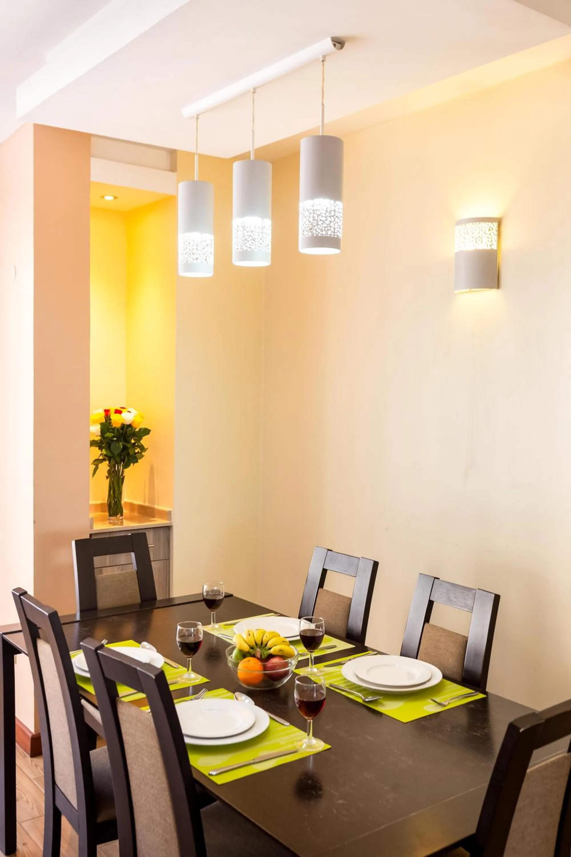 Dining area in Fedha Residences by Trianum