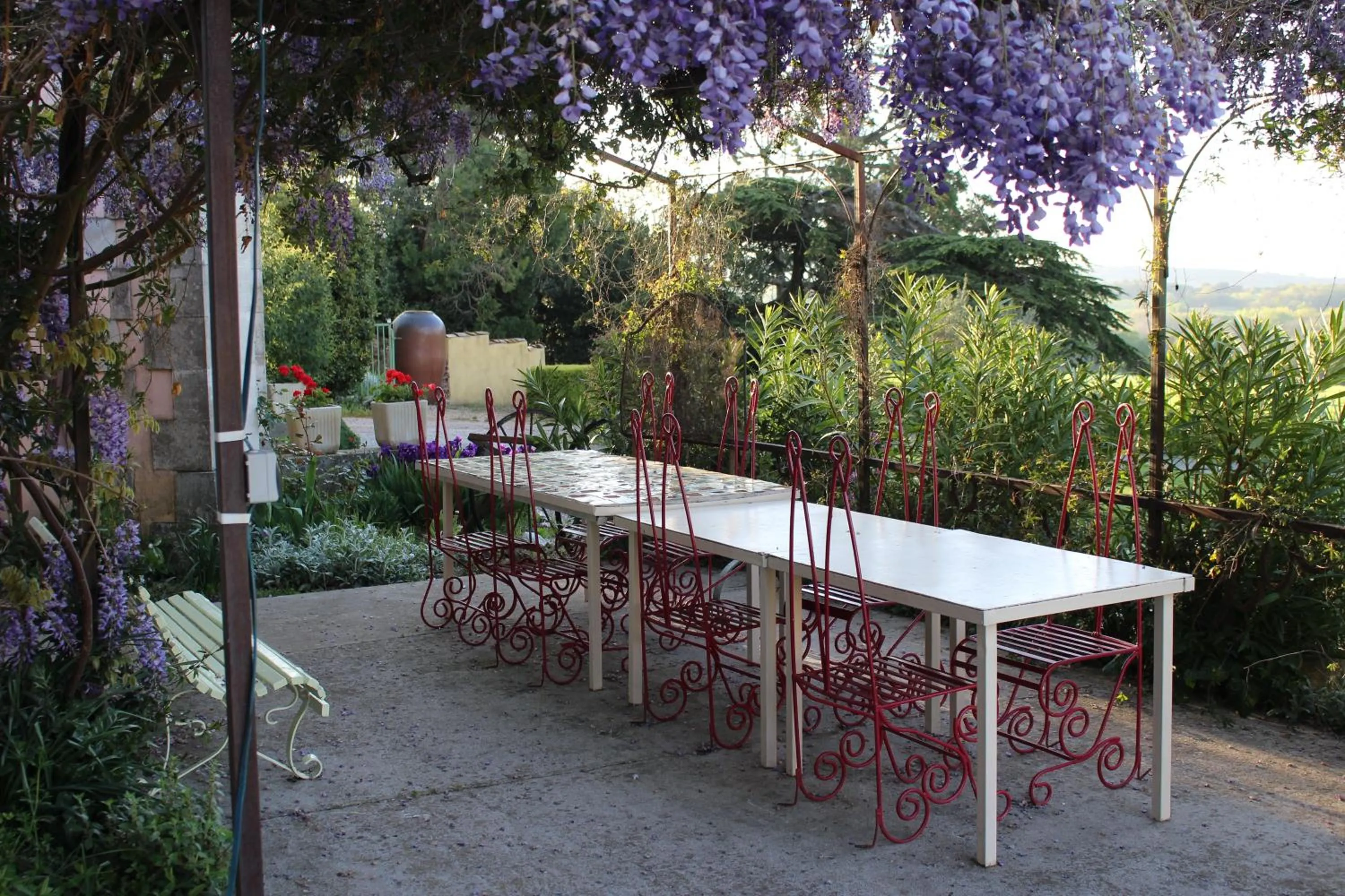Patio in Château de Villeneuve - Montolieu