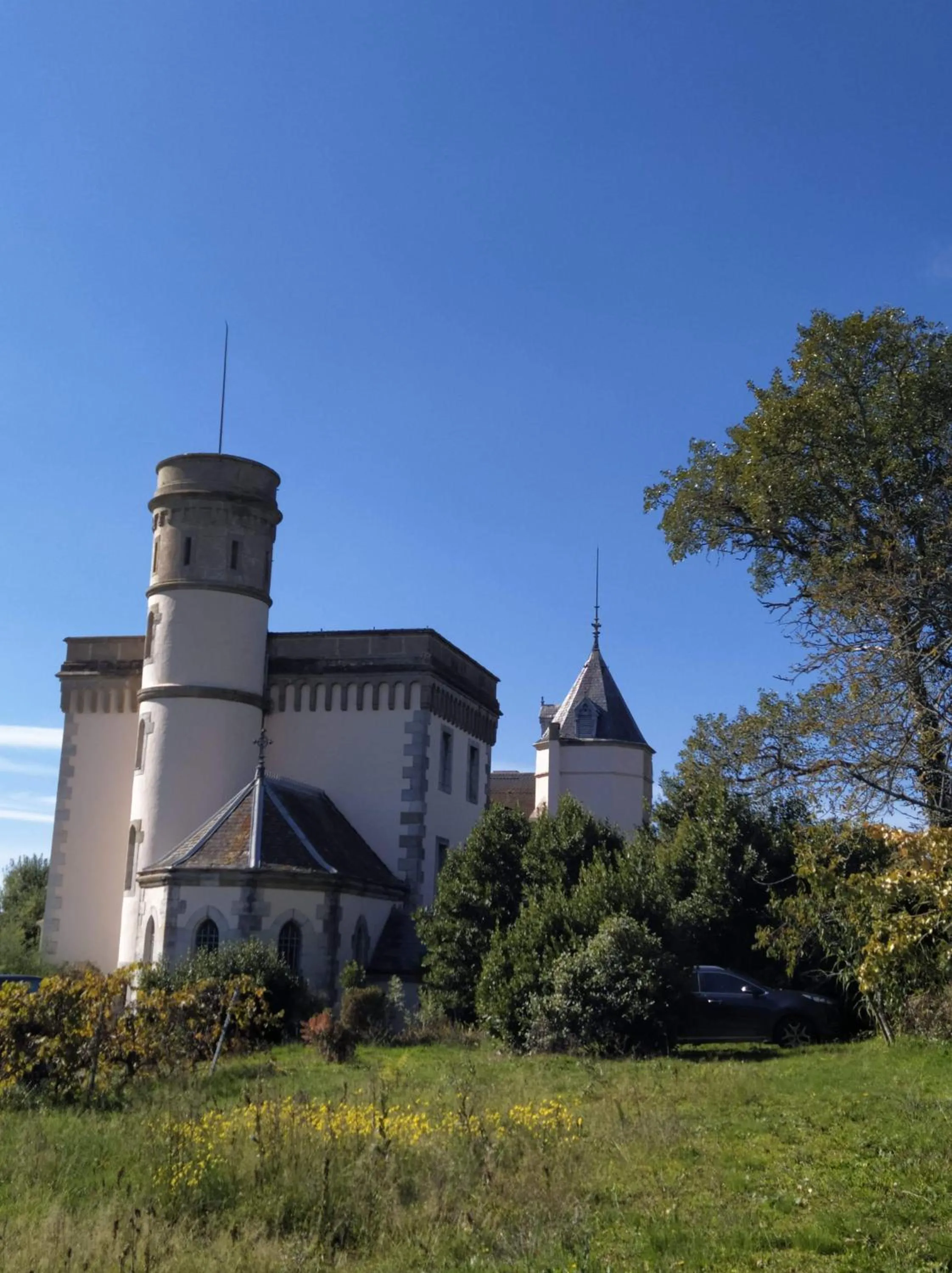 Garden view in Château de Villeneuve - Montolieu