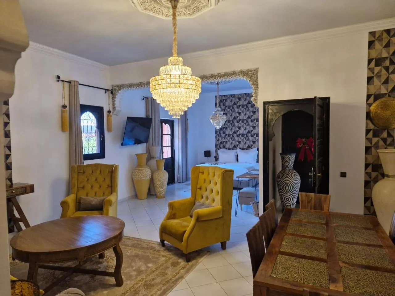 Living room in Riad Soir De Marrakech