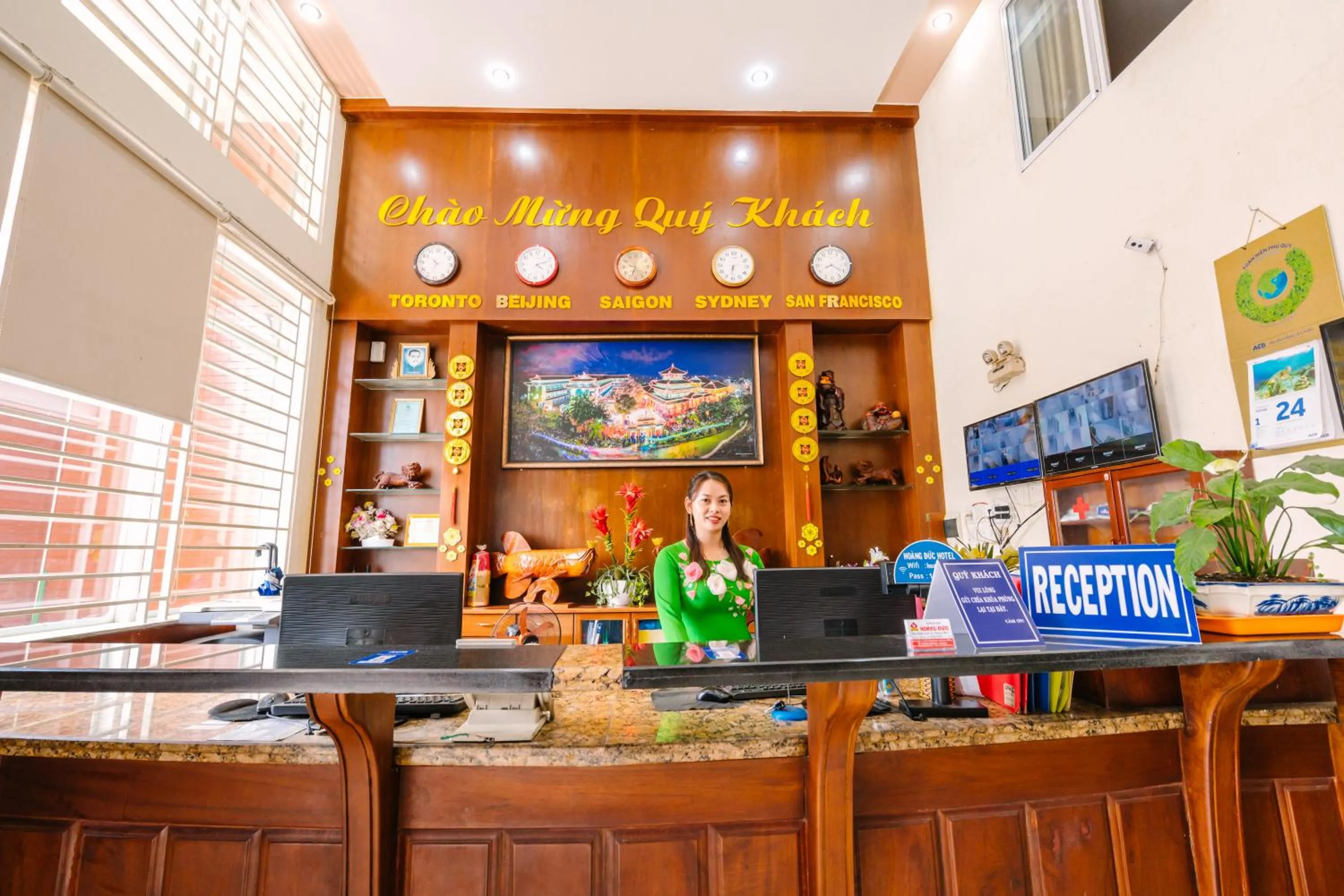 Staff in Hoang Duc Hotel