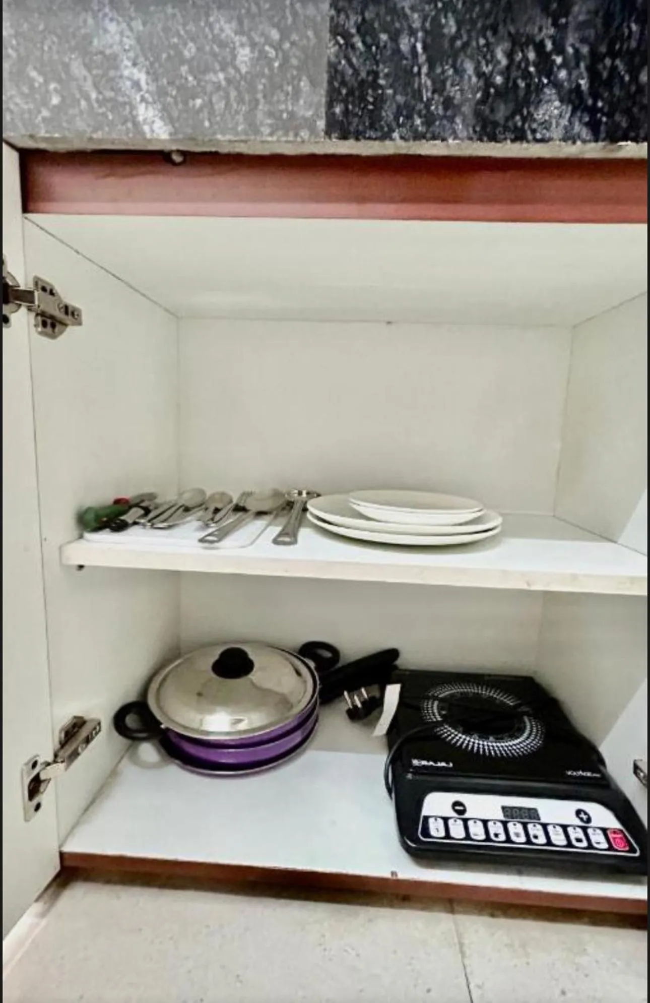 kitchen in Aura Luxury studios near Artemis hospital Gurugram