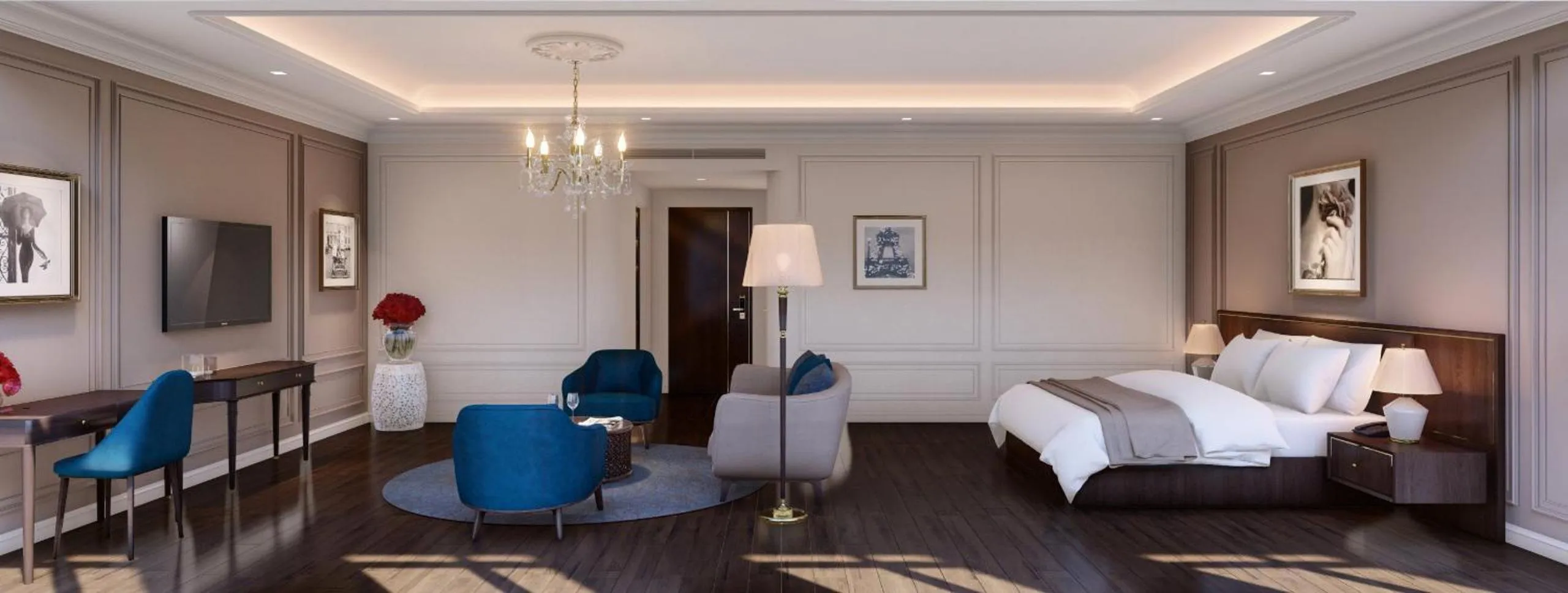 Bed in Hotel Công Tử Bạc Liêu