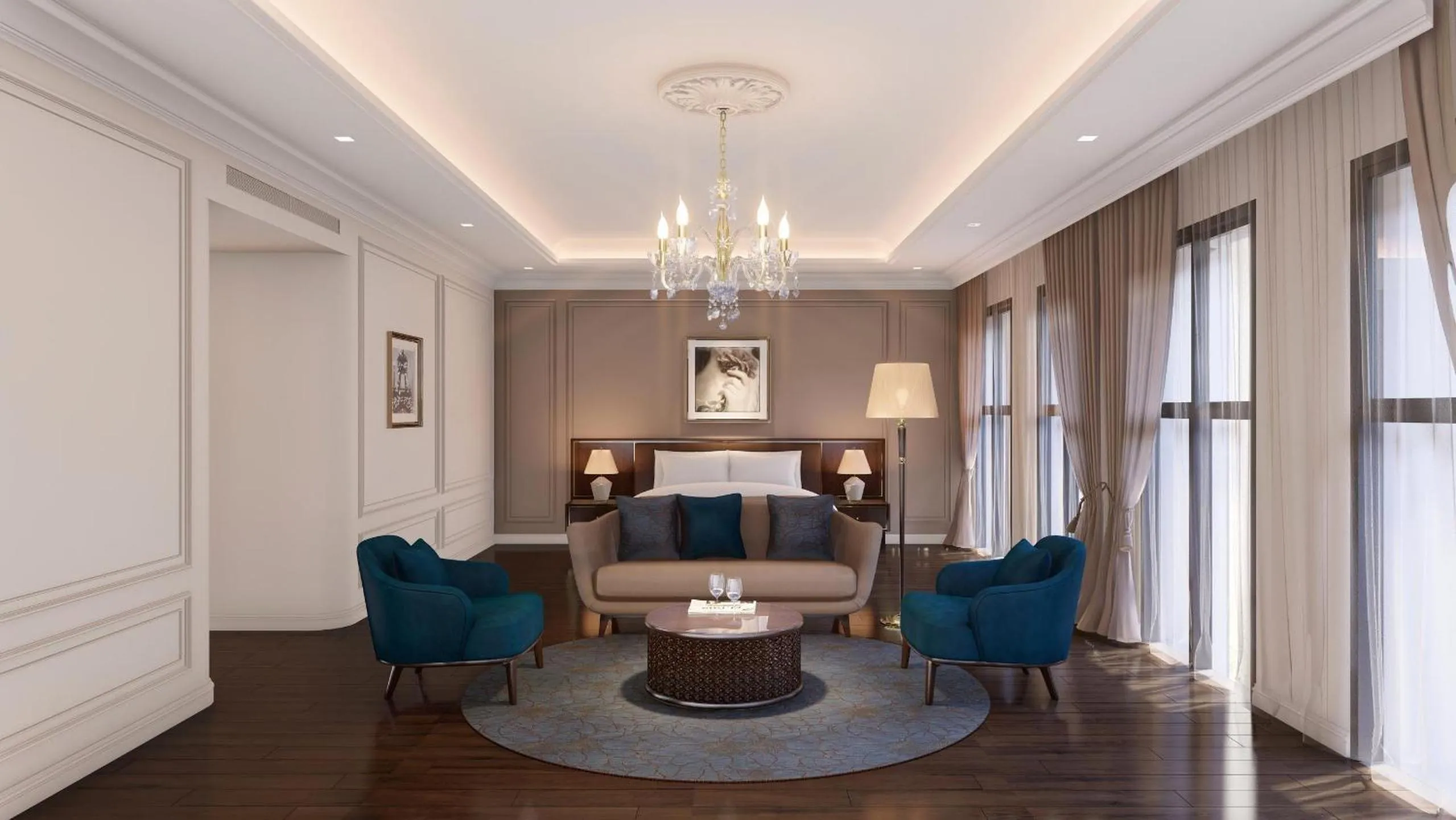 Bed in Hotel Công Tử Bạc Liêu