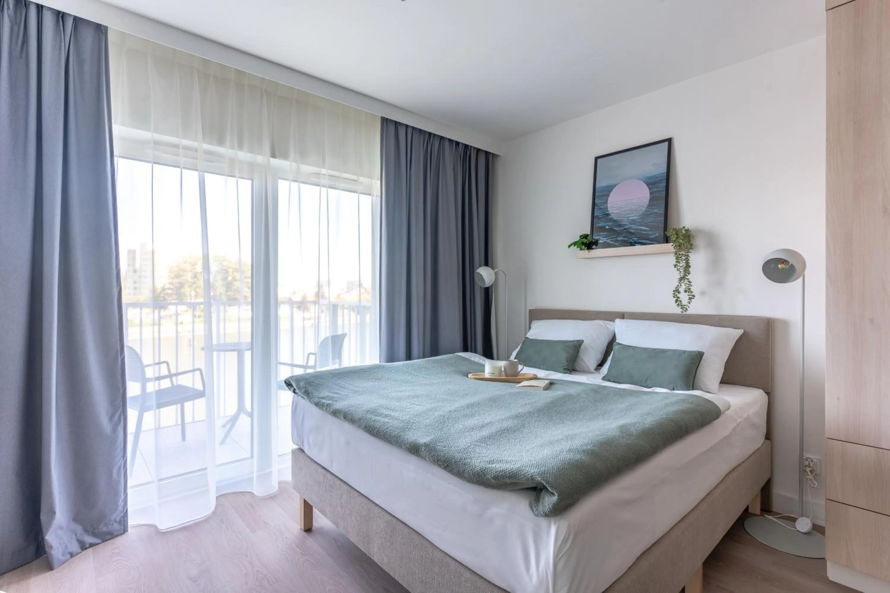 Bed in Noli Gdansk Riverside