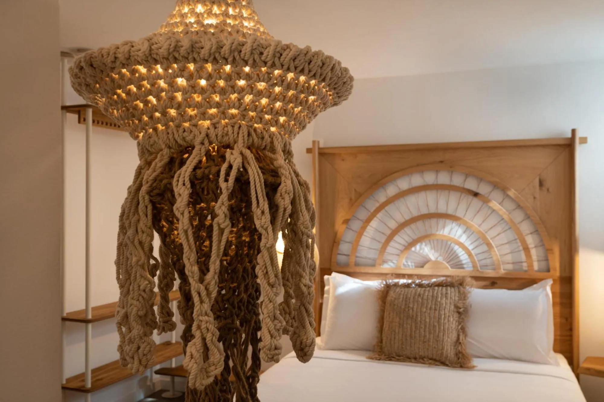 Bed in Kosmitis Suites & Villas