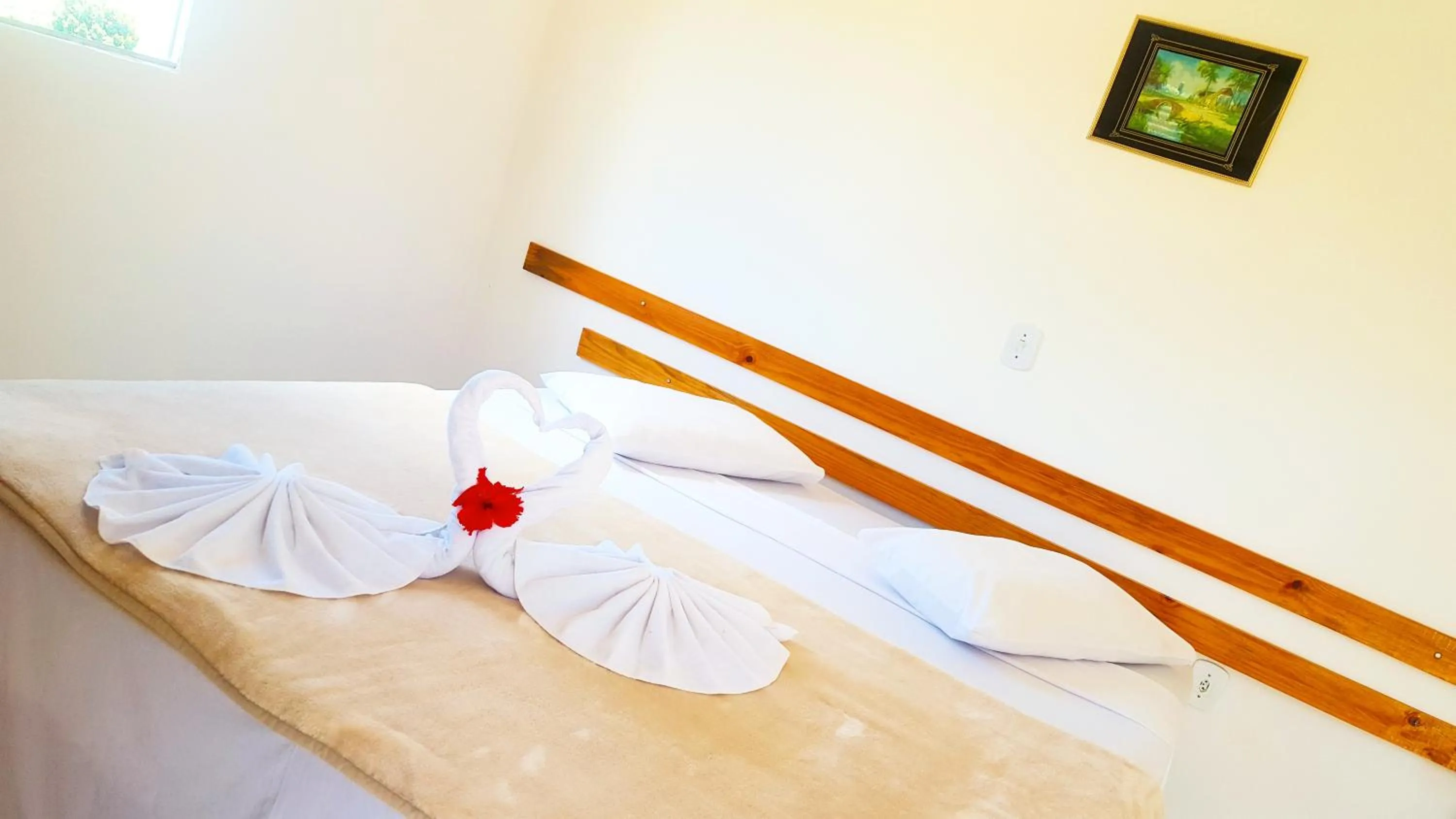 Bed in Chalé Alto da Serra SP