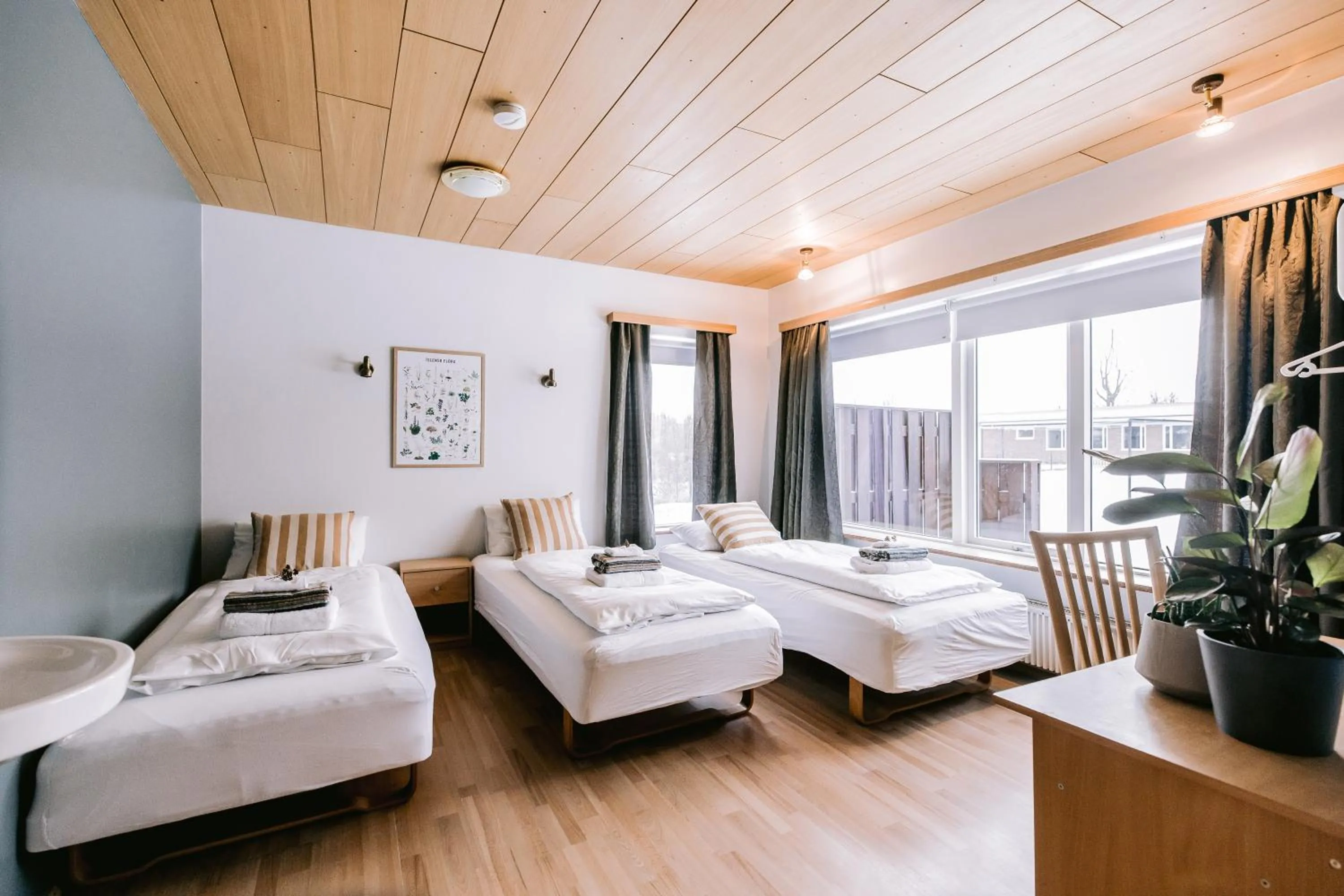 Bed in Eldá Guesthouse