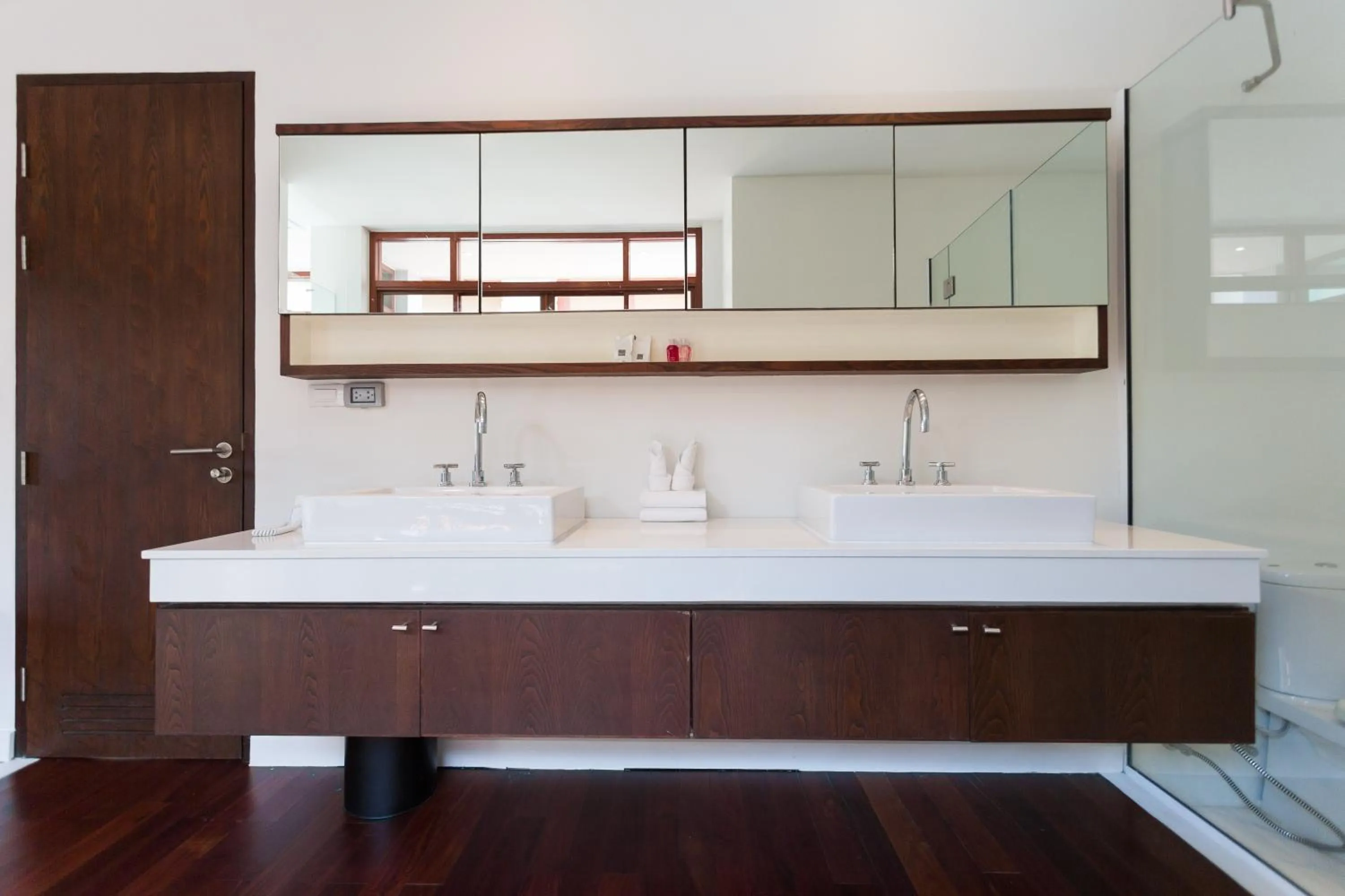 Bathroom in Amatapura Beachfront Villa 15, SHA Certified