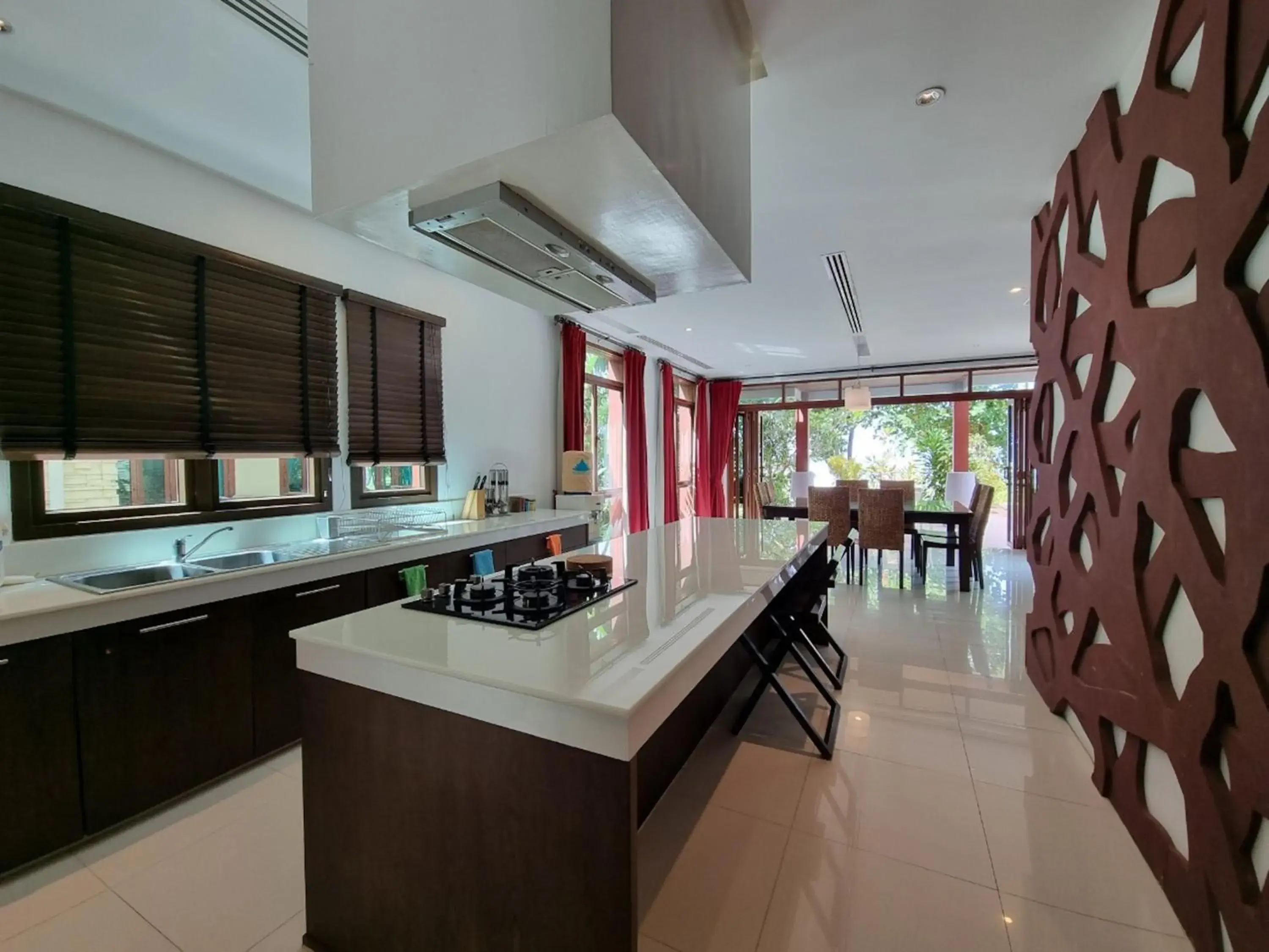 kitchen in Amatapura Beachfront Villa 15, SHA Certified kitchen in Amatapura Beachfront Villa 15, SHA Certified