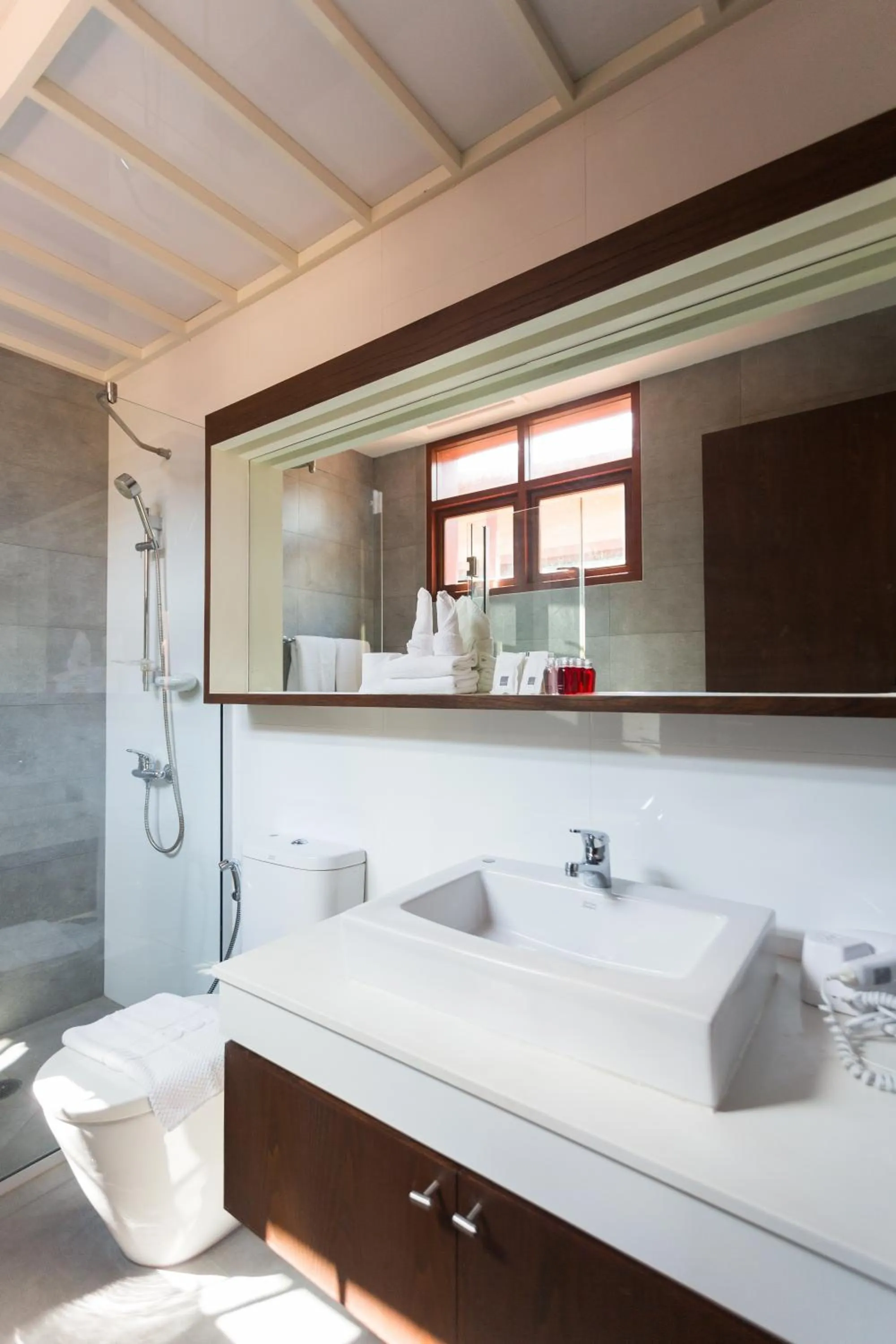 Bathroom in Amatapura Beachfront Villa 15, SHA Certified