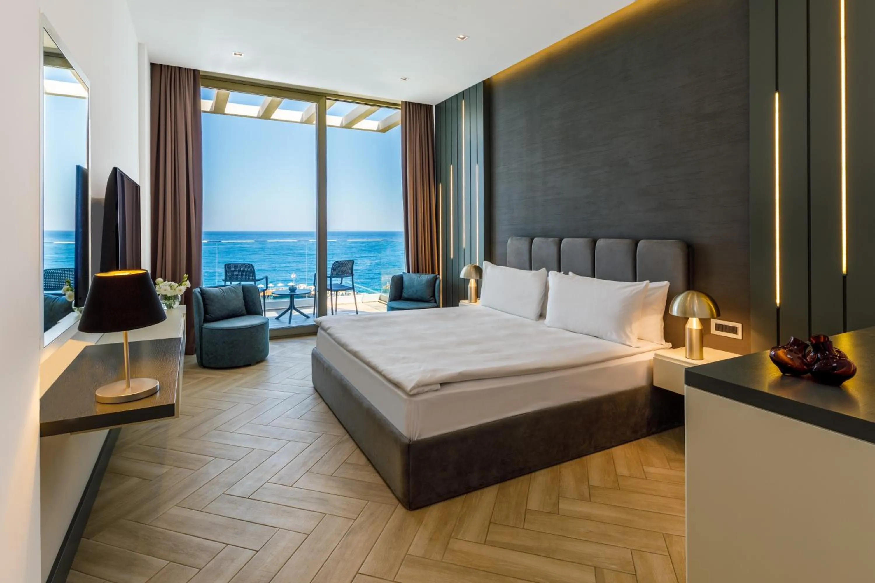 Bed in Sirene Luxury Hotel Bodrum