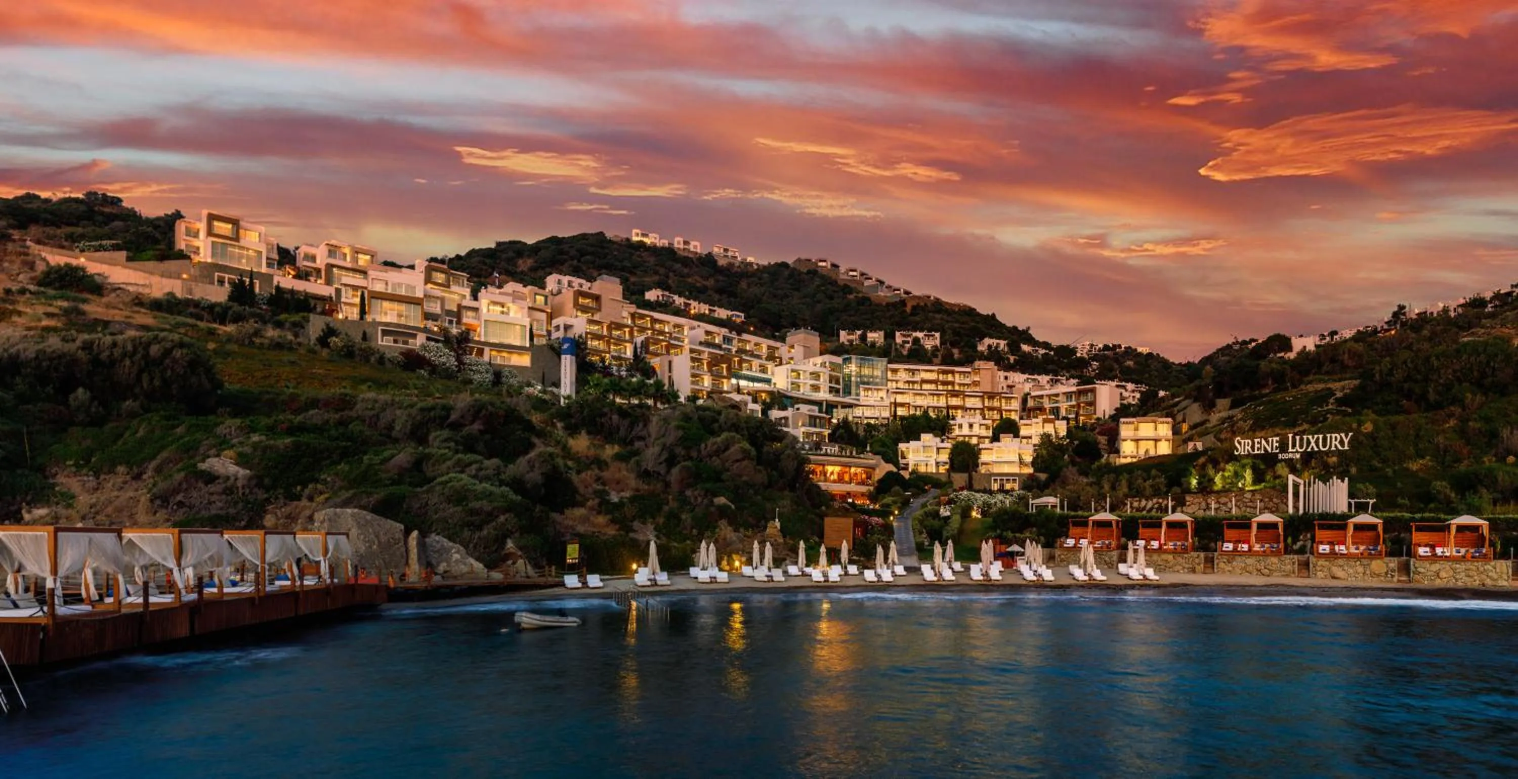 Sunset in Sirene Luxury Hotel Bodrum