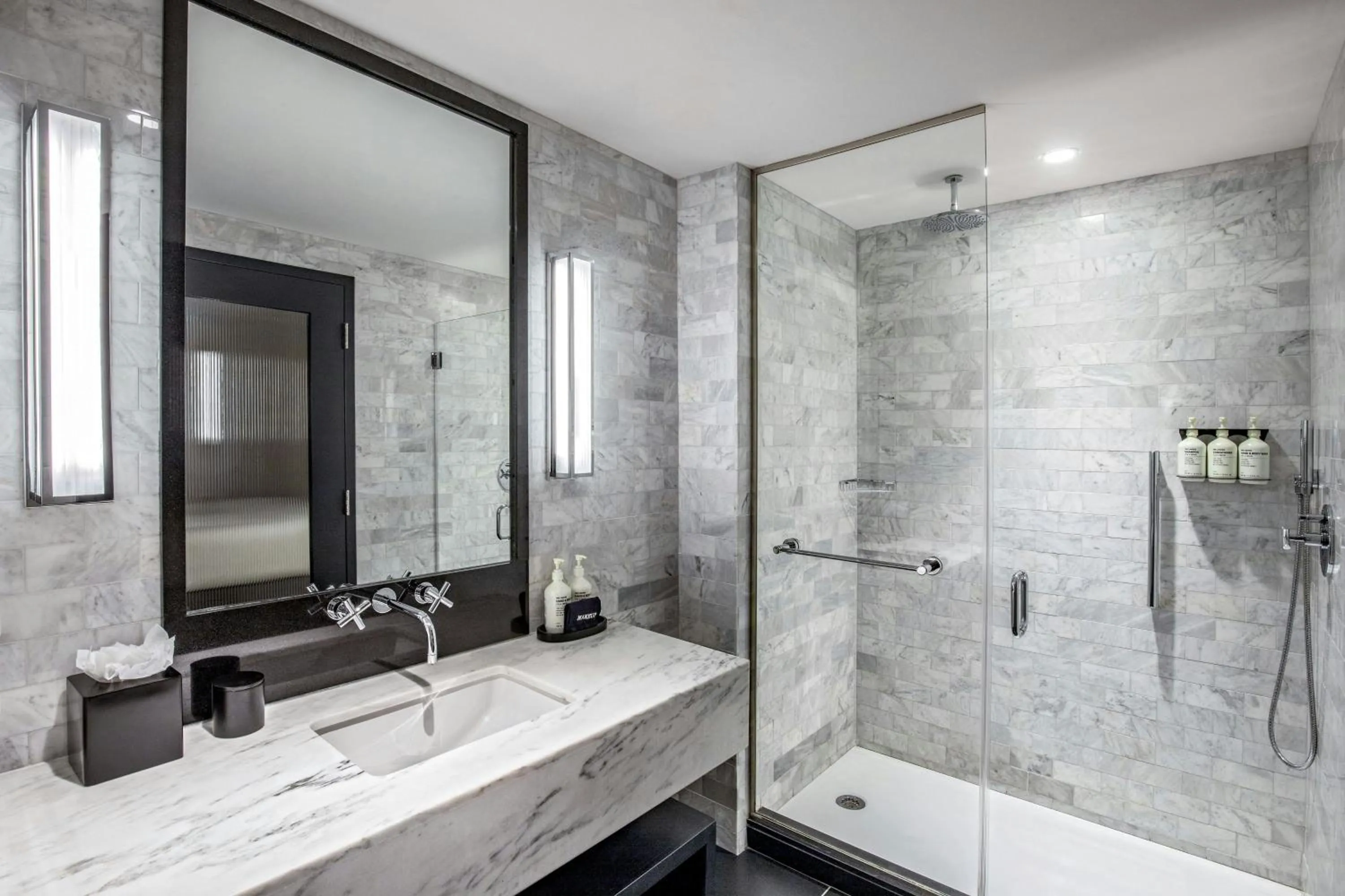 Bathroom in The Press Hotel, Autograph Collection