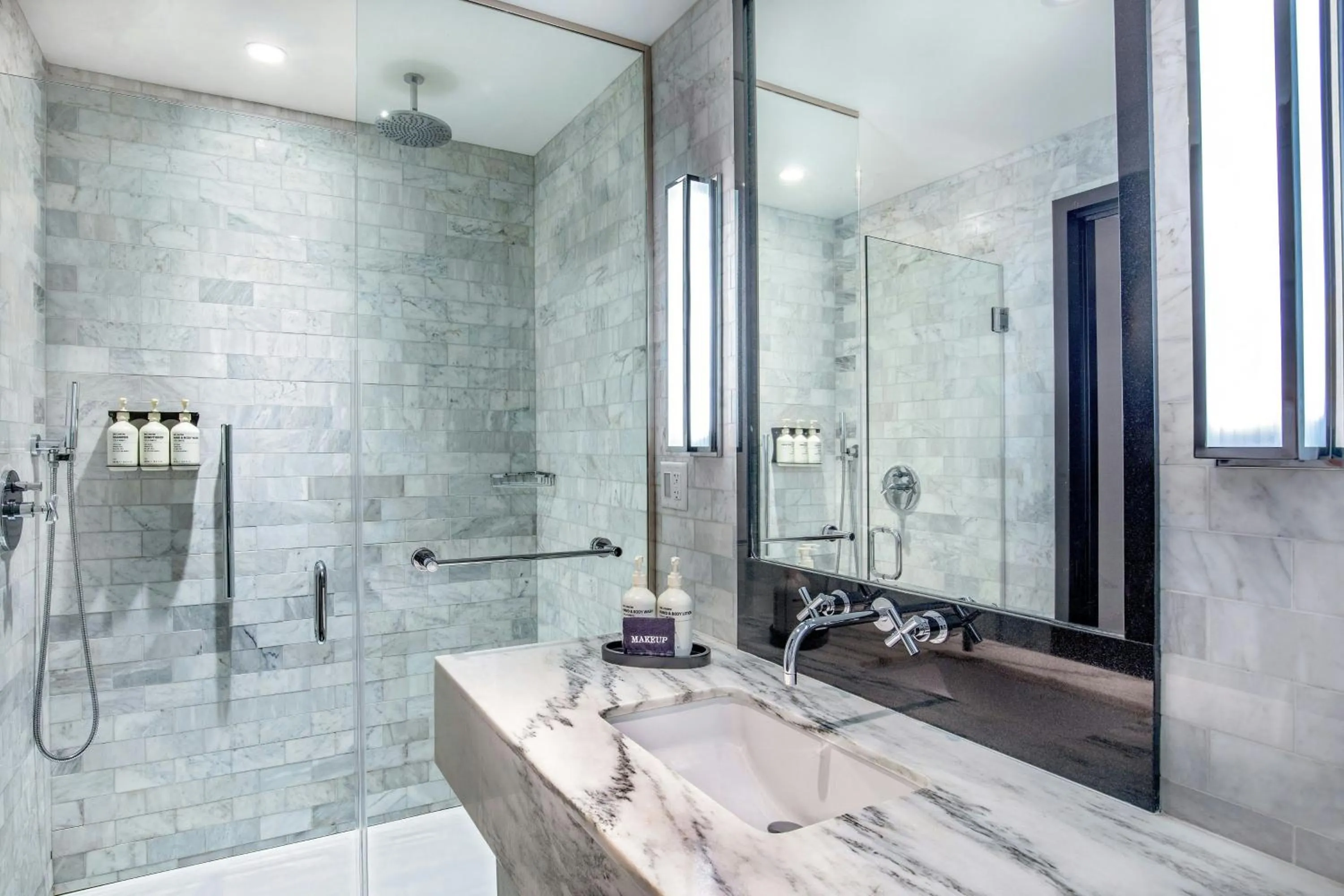 Bathroom in The Press Hotel, Autograph Collection