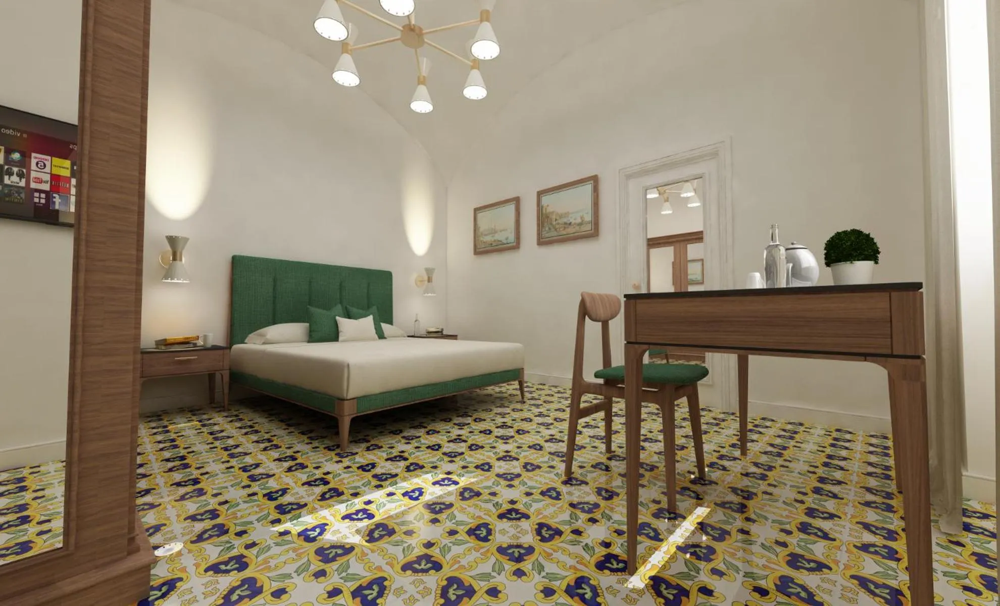 Bed in Palazzo Gargiulo Luxury Rooms & Suites