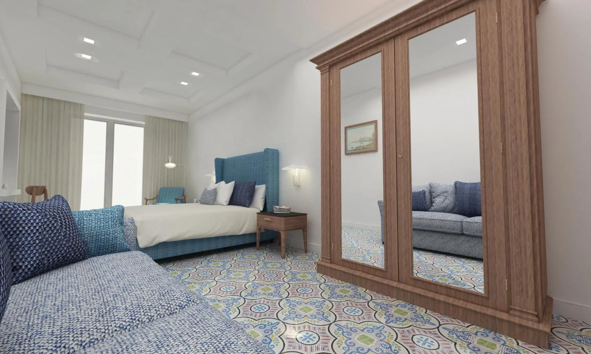 Bed in Palazzo Gargiulo Luxury Rooms & Suites