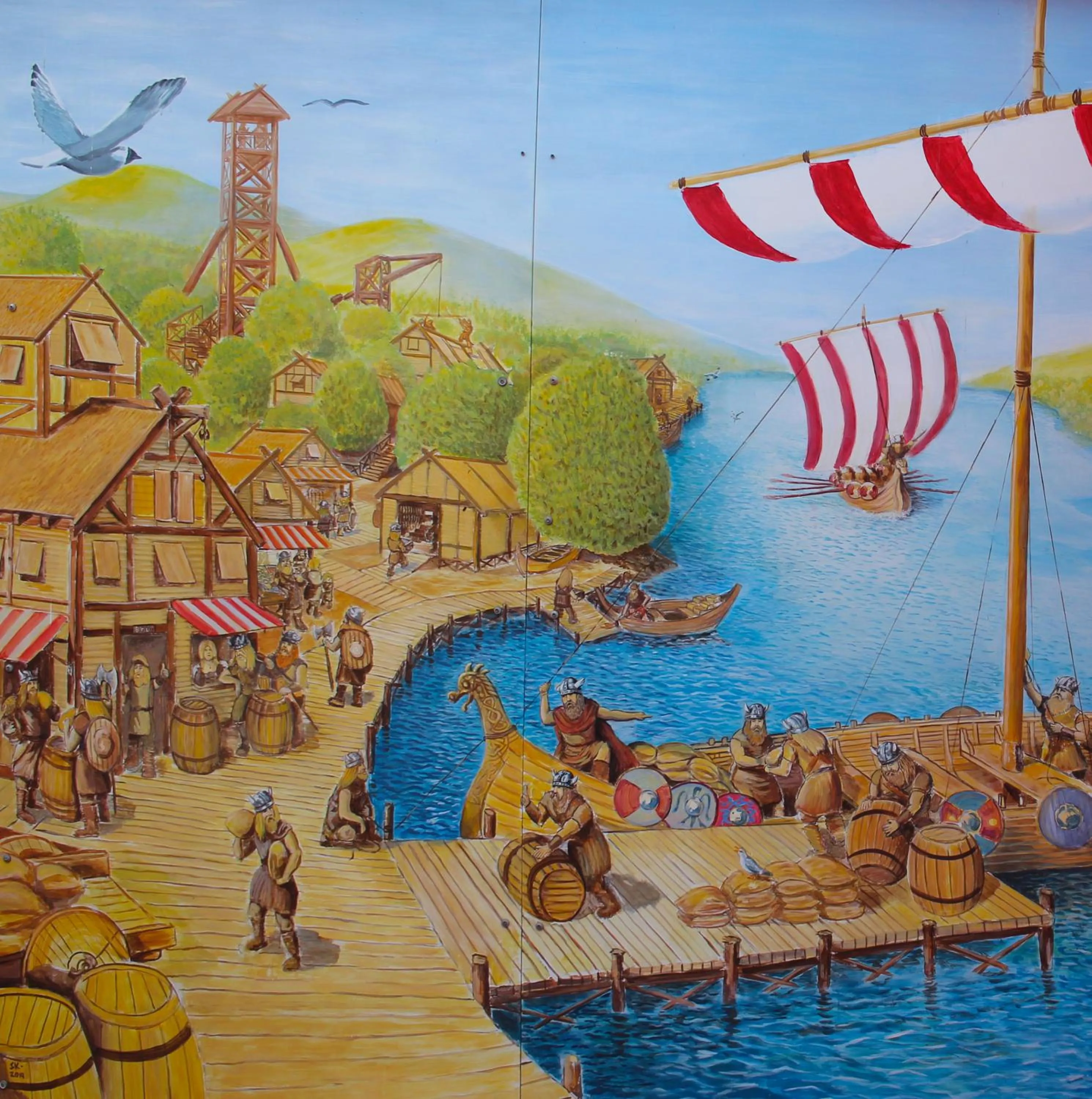 Quiet street view in Bridge Hotel