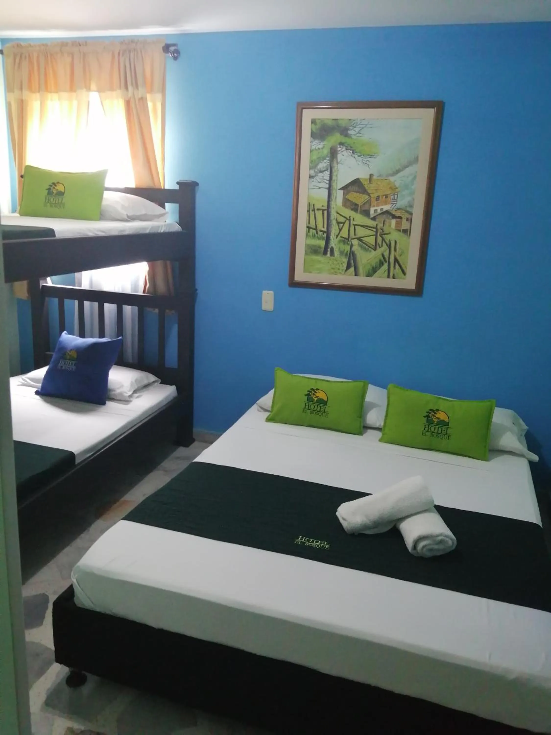 Bed in Hotel El Bosque