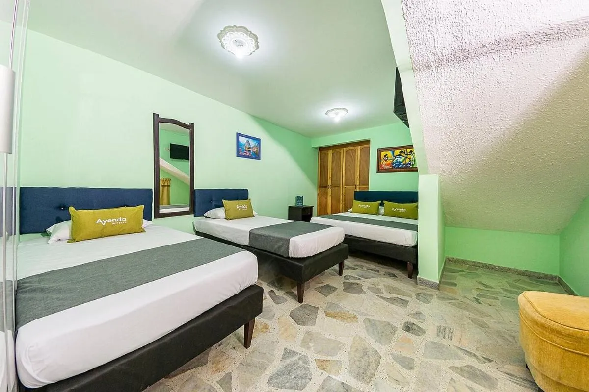 Bed in Hotel El Bosque