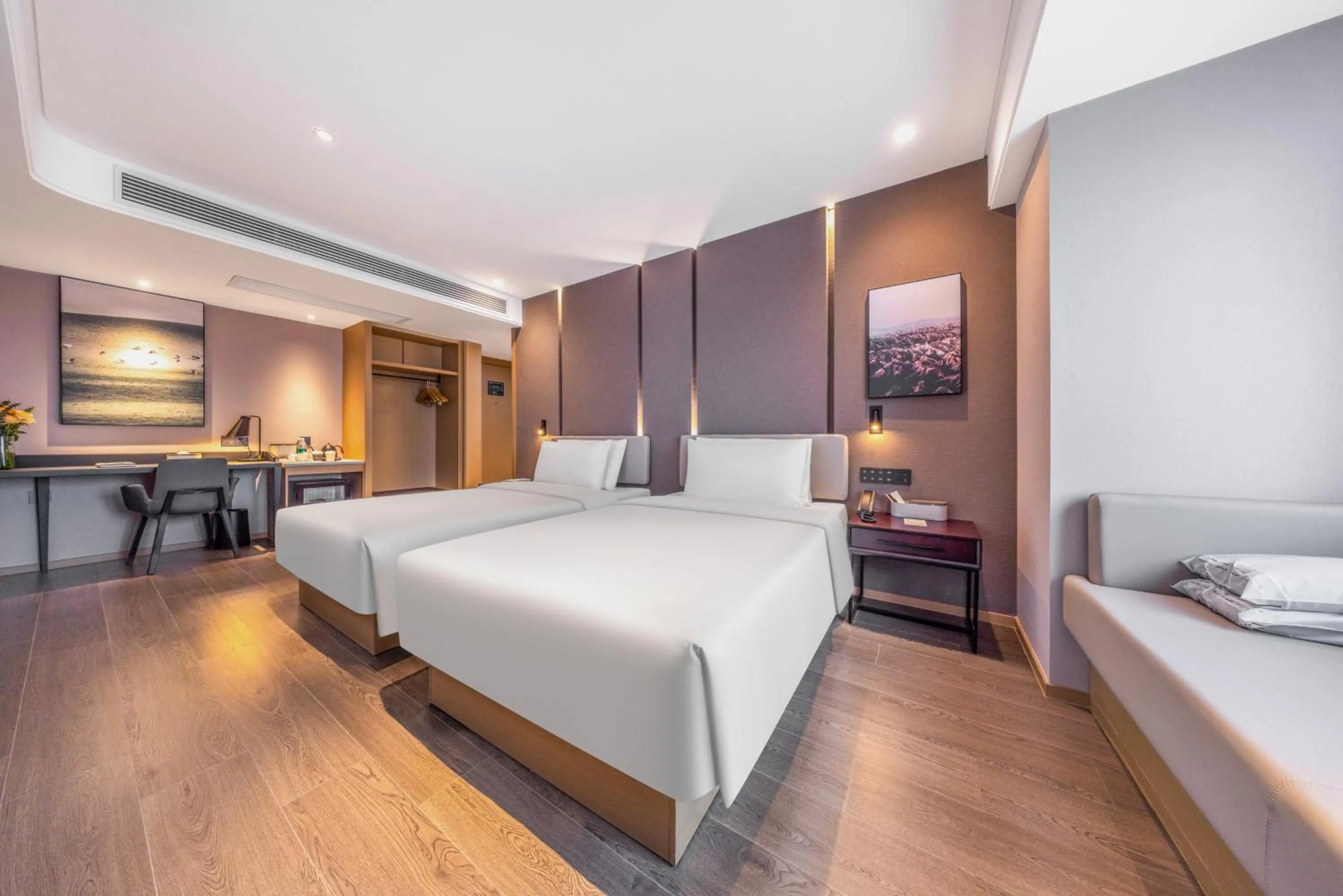 Bed in Atour Hotel Gukaifu Temple Furong Middle Road Changsha