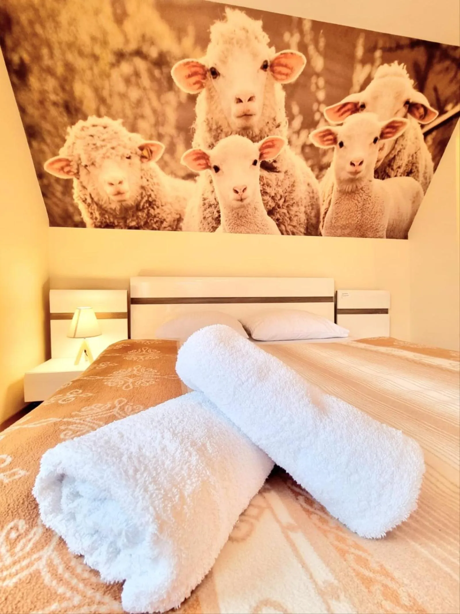 Bed in Willa Regina II Resort & SPA