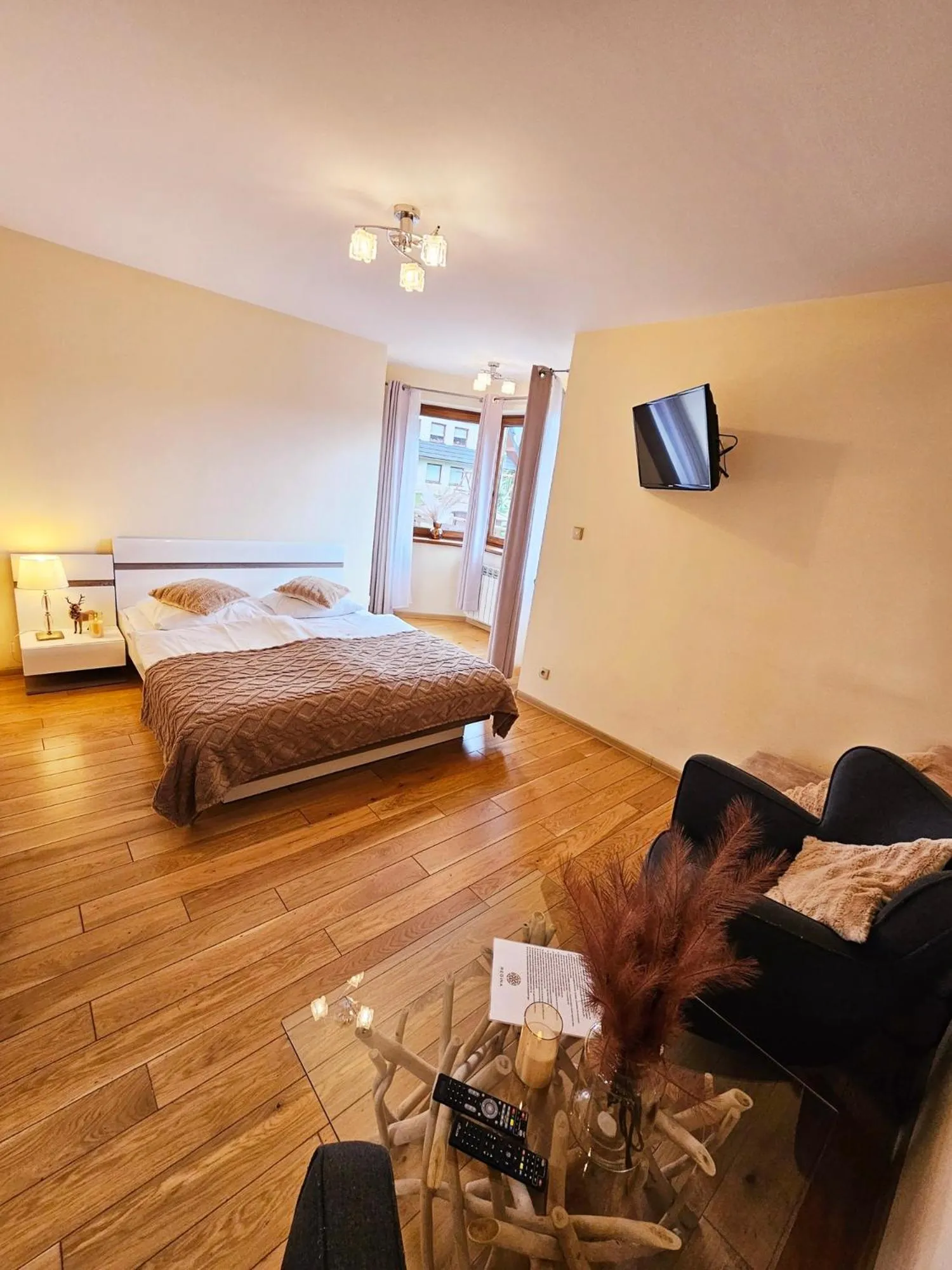 Bed in Willa Regina II Resort & SPA