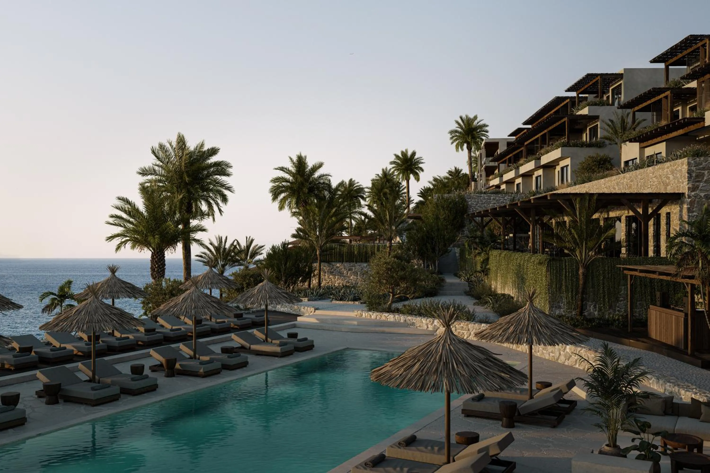 Pool view in OKU Bodrum