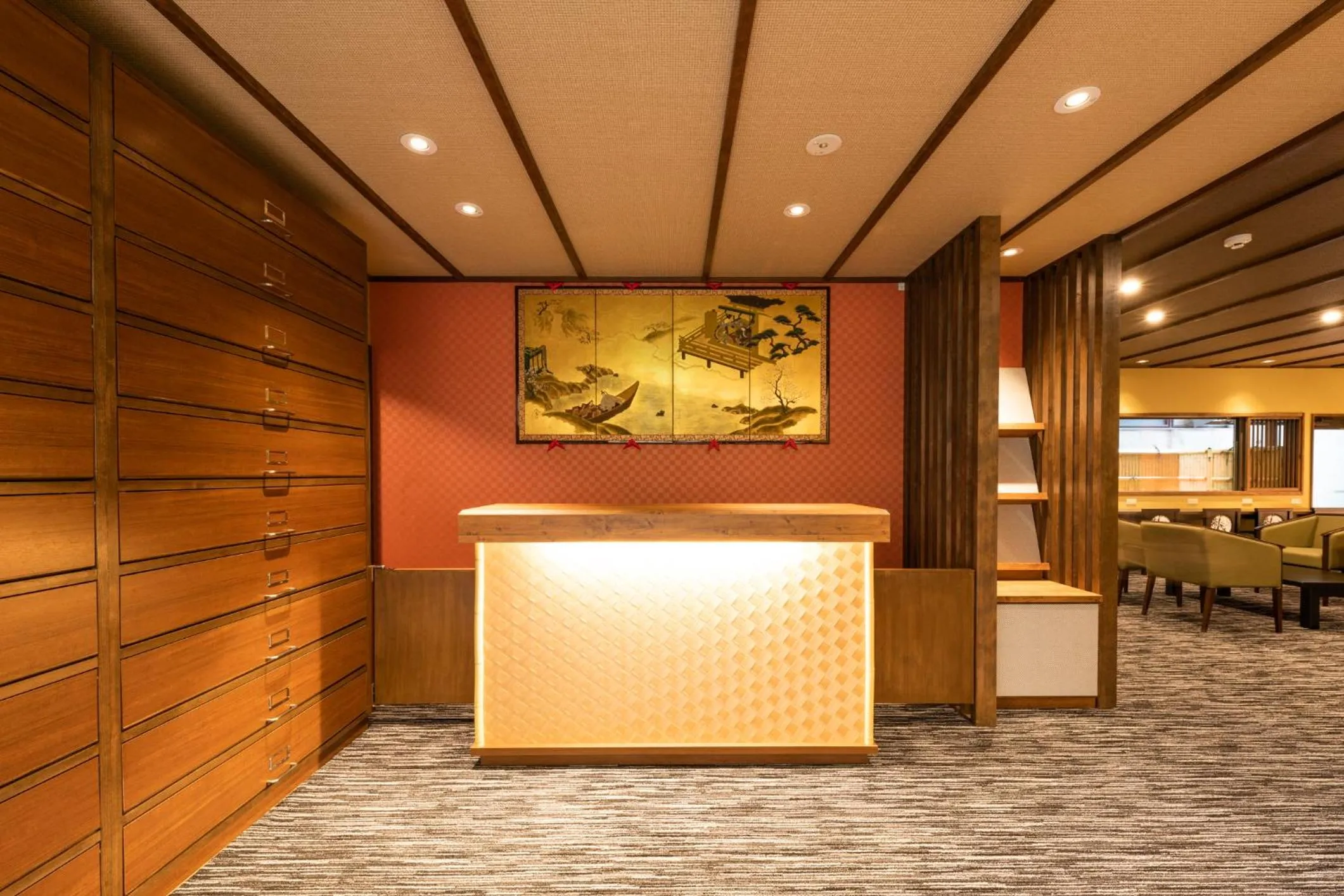 Lobby or reception in Yamadaya Ryokan