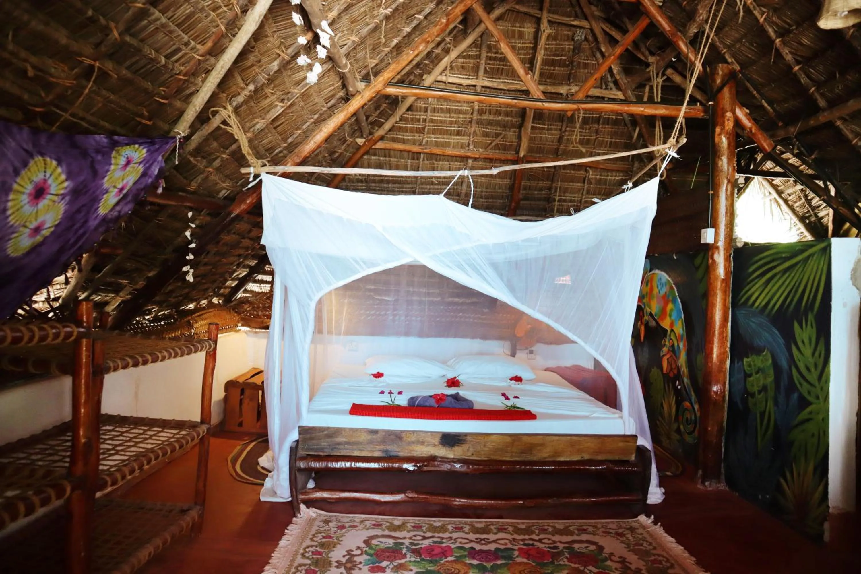 Bed in Evergreen Bungalows