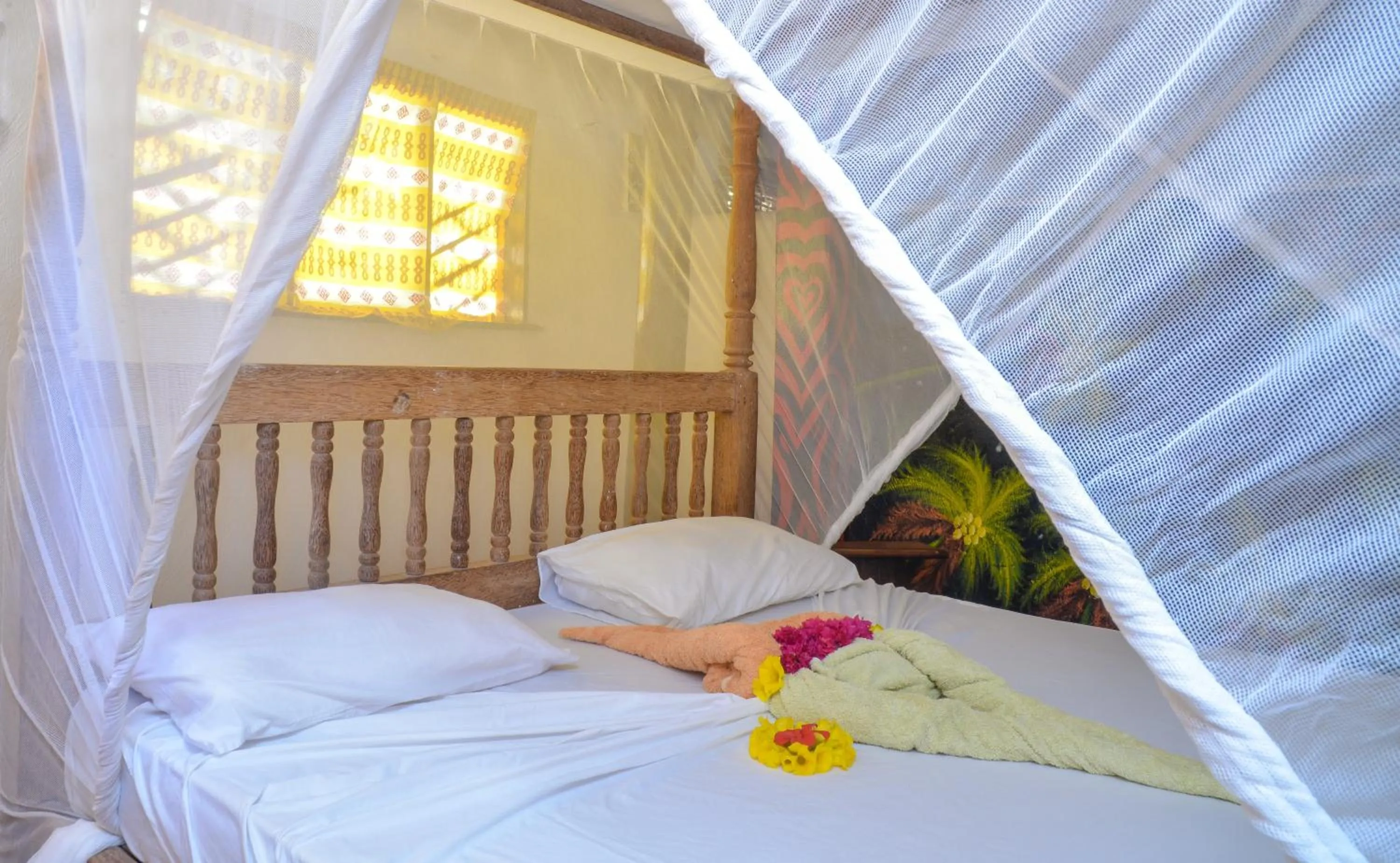 Bed in Evergreen Bungalows