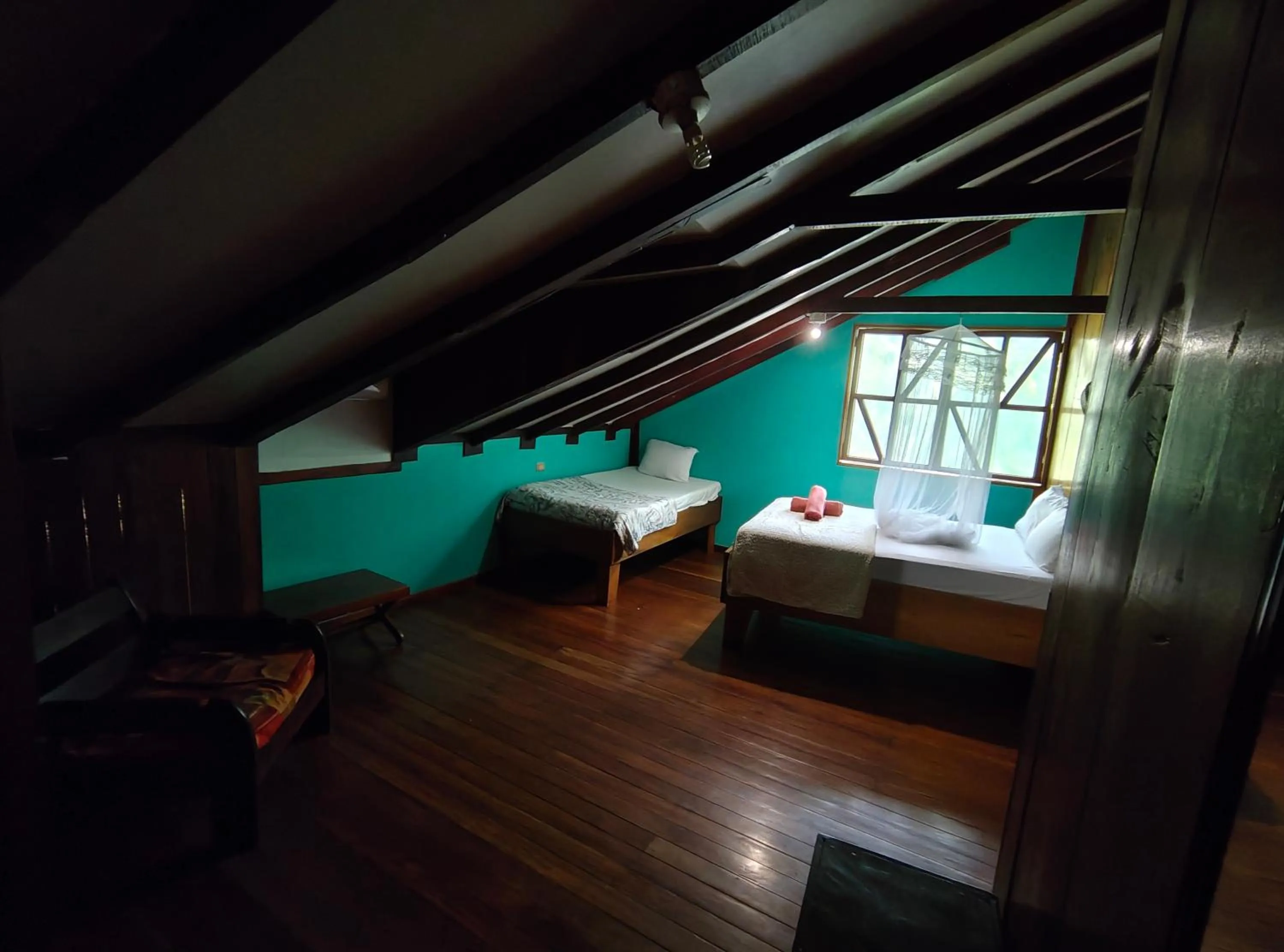 Bed in Vista Drake Lodge