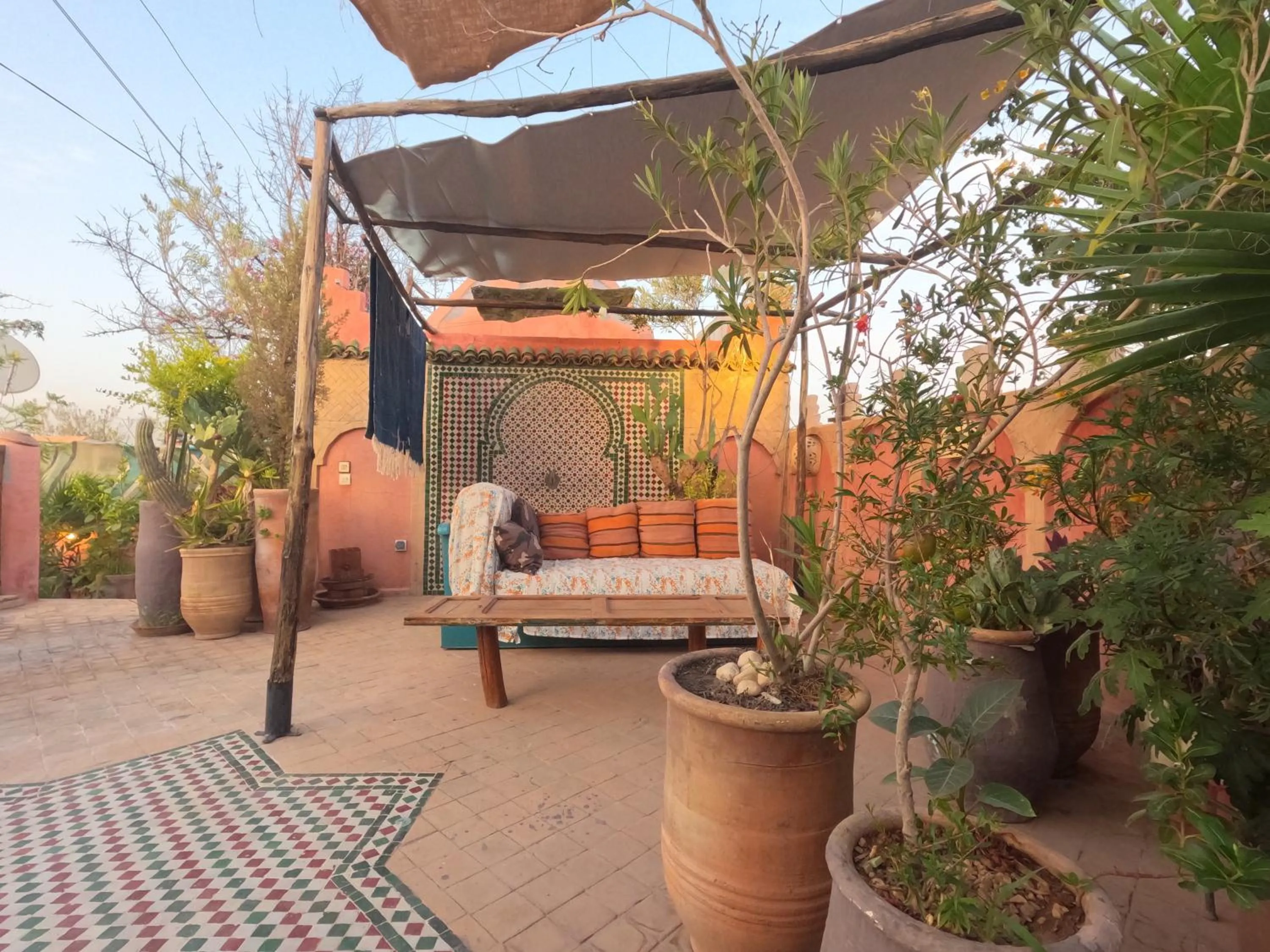 Seating area in Riad Maizie