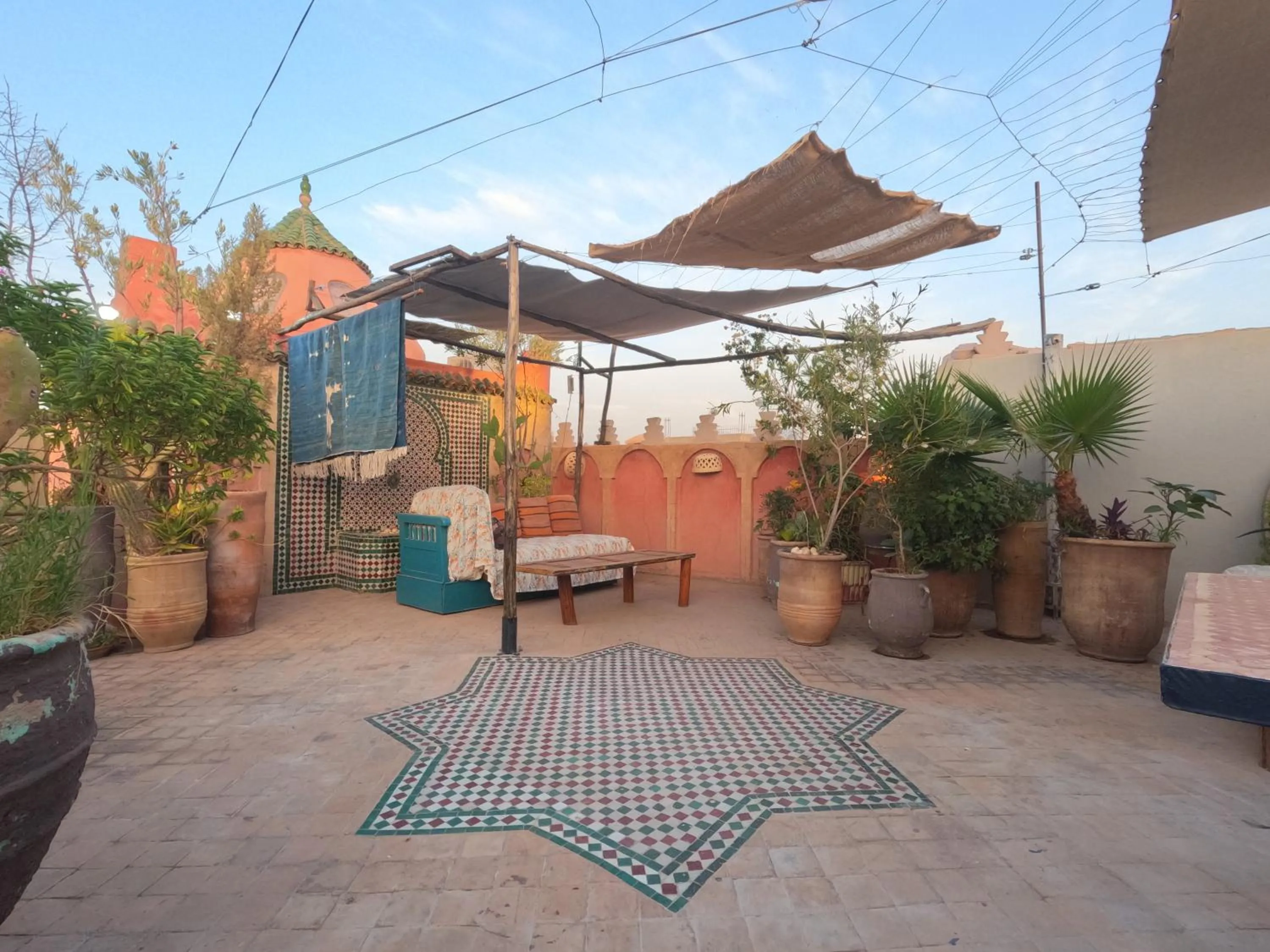 Seating area in Riad Maizie