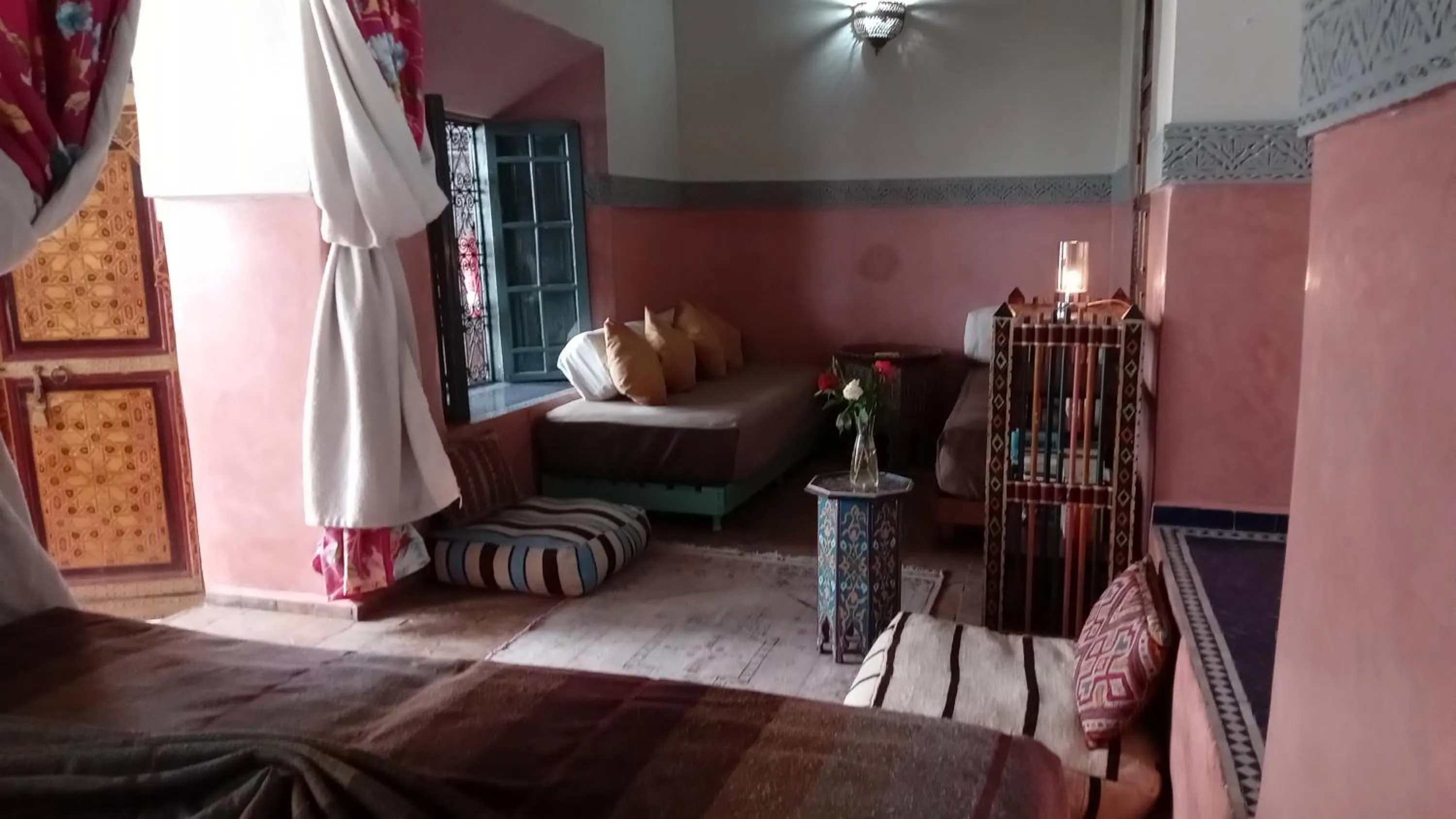Seating area, Bed in Riad Maizie