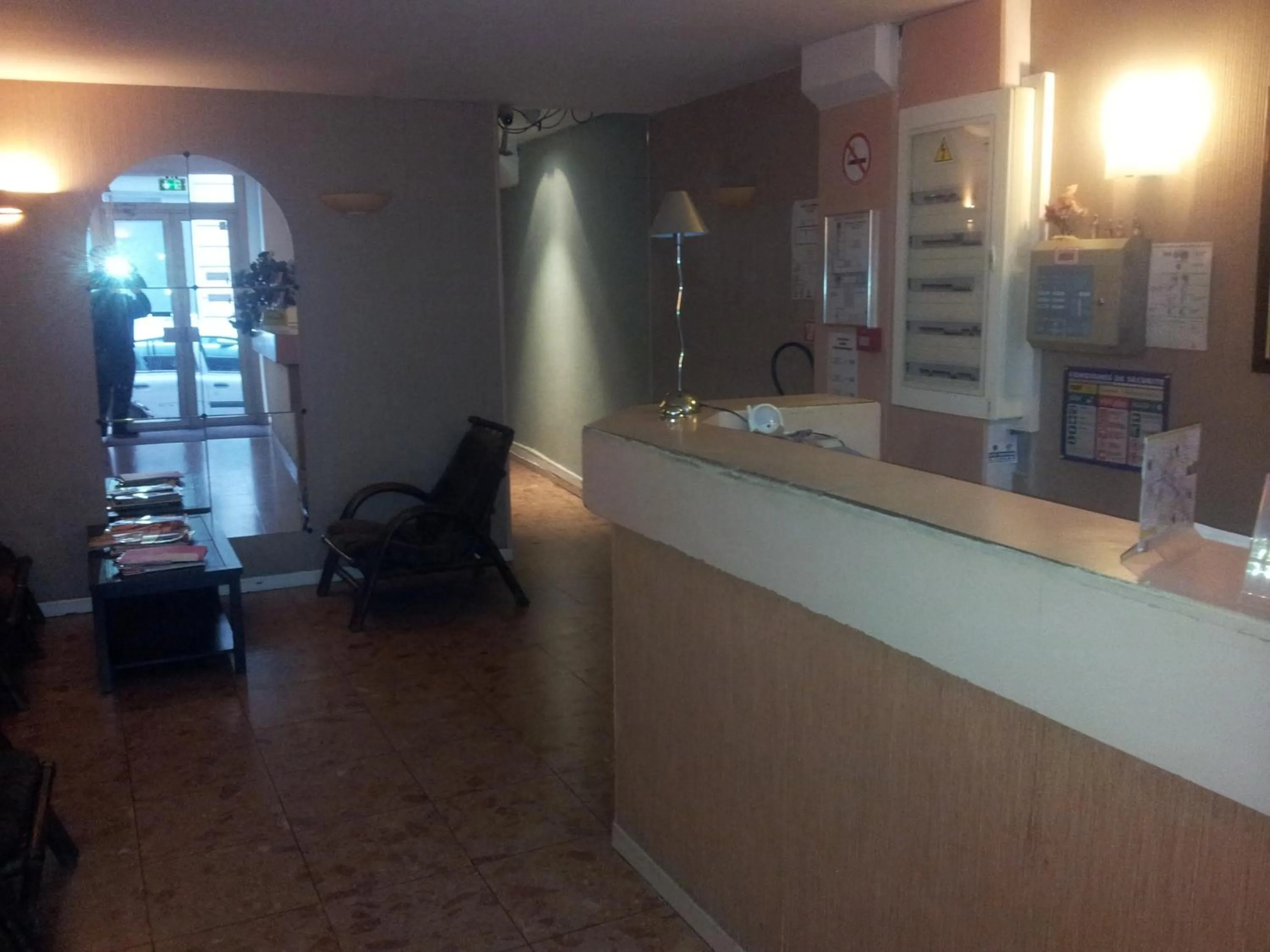 Lobby or reception in Hôtel du Terrage