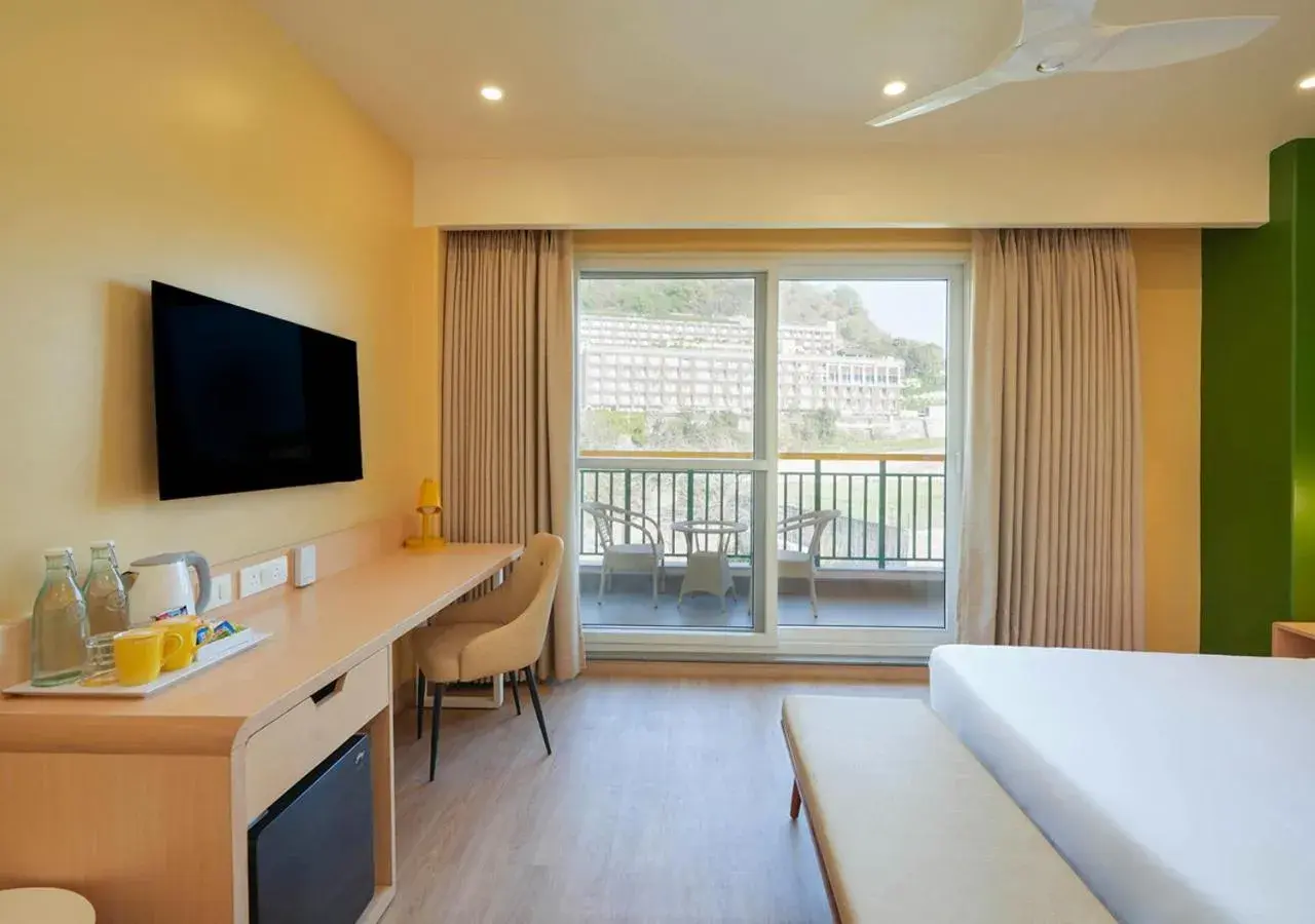 View (from property/room), Bed in Bloom Boutique l Rishikesh Hills View (from property/room), Bed in Bloom Boutique l Rishikesh Hills