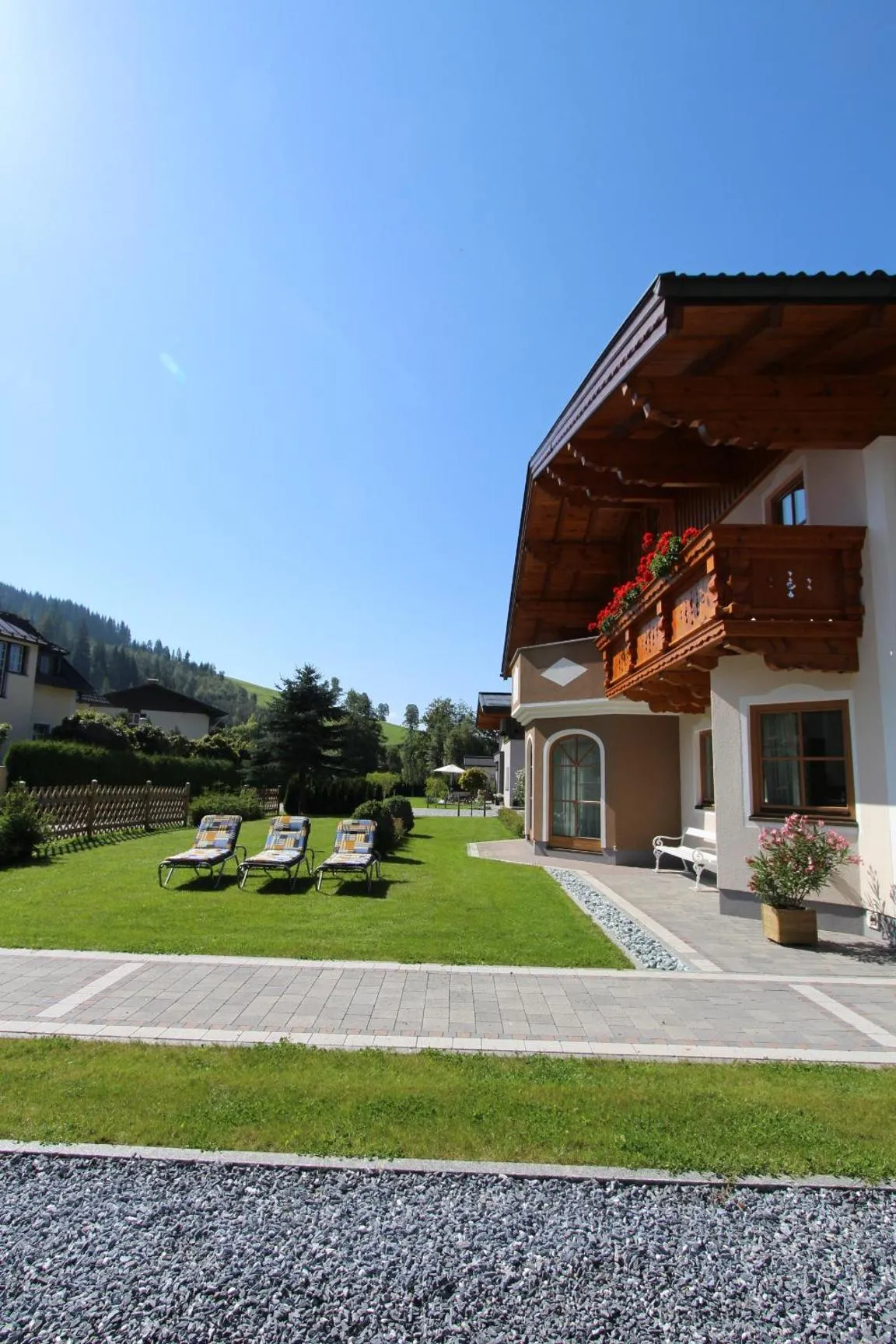 Garden view in Familie Meilinger - Werfenweng Ferienappartements