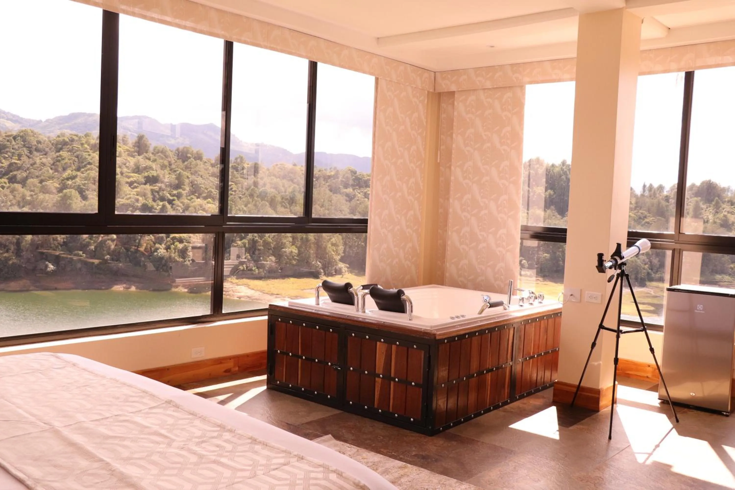 Bed in EL NiDO HOTEL GUATAPE