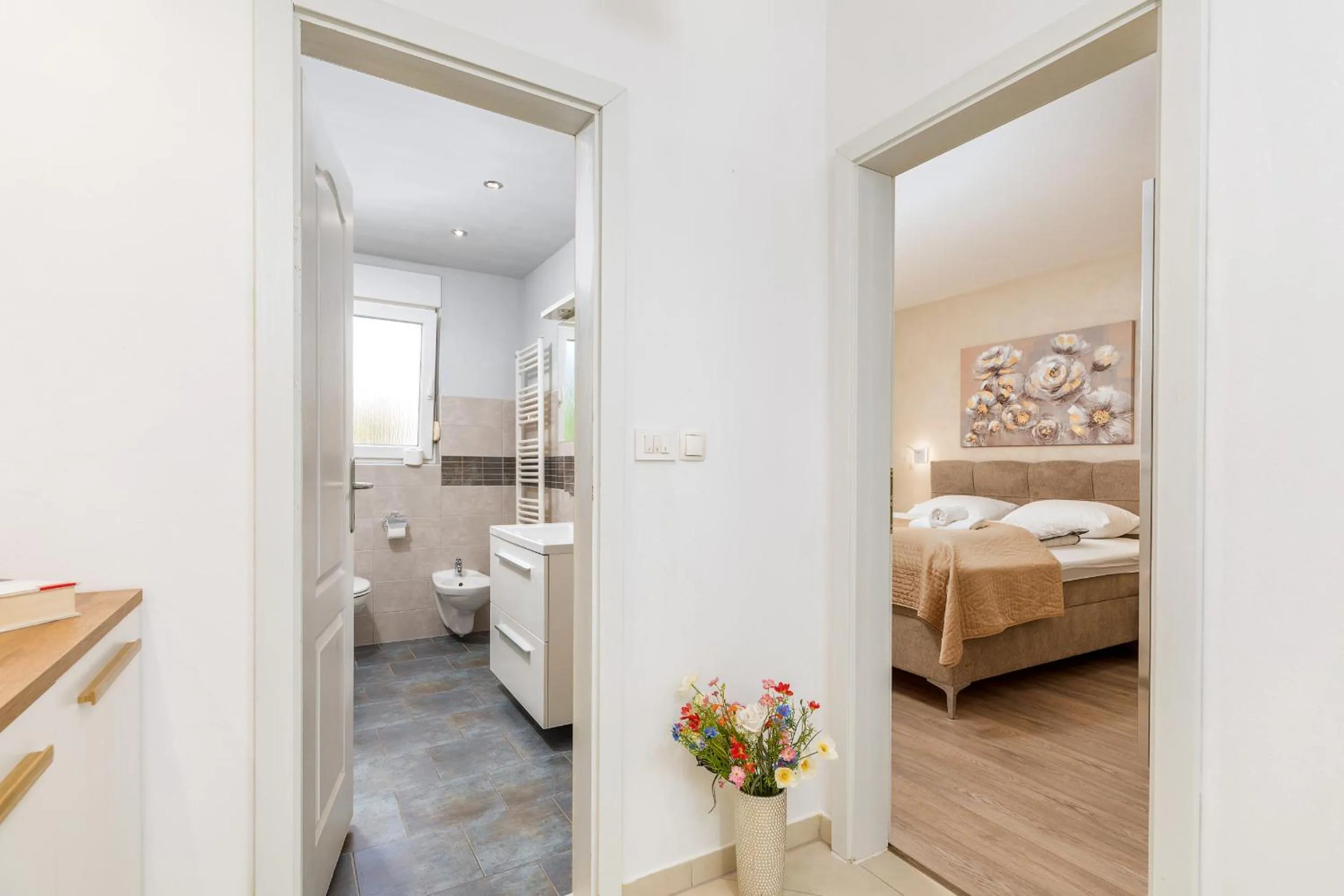 Bed in Apartments Ana-Maria