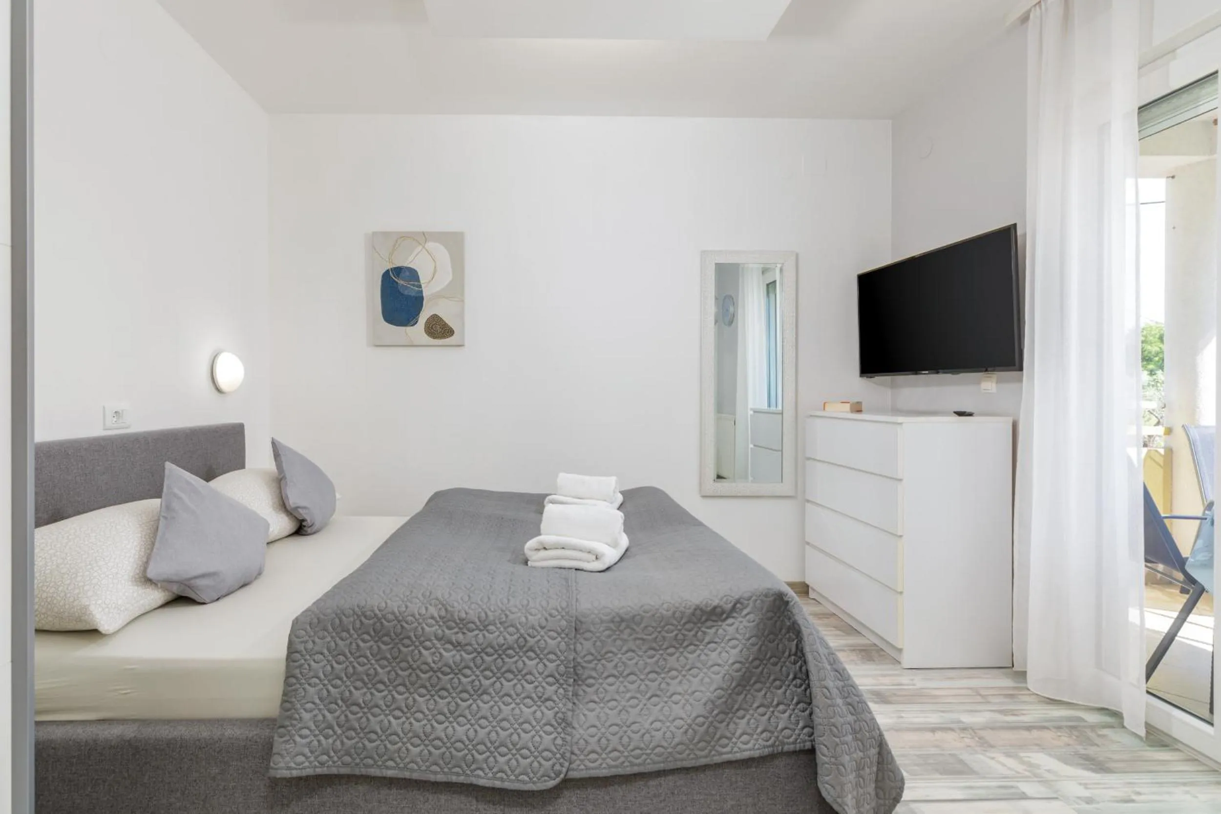 Bed in Apartments Ana-Maria