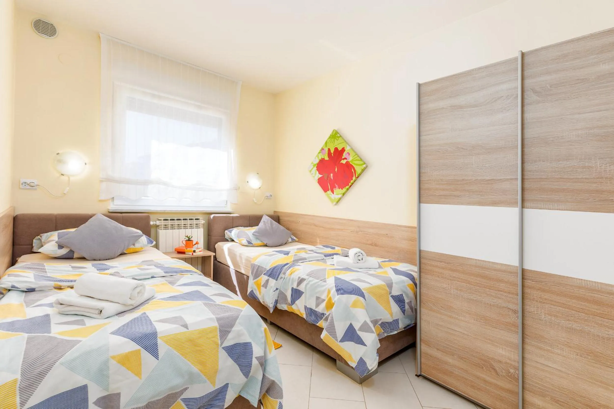 Bed in Apartments Ana-Maria