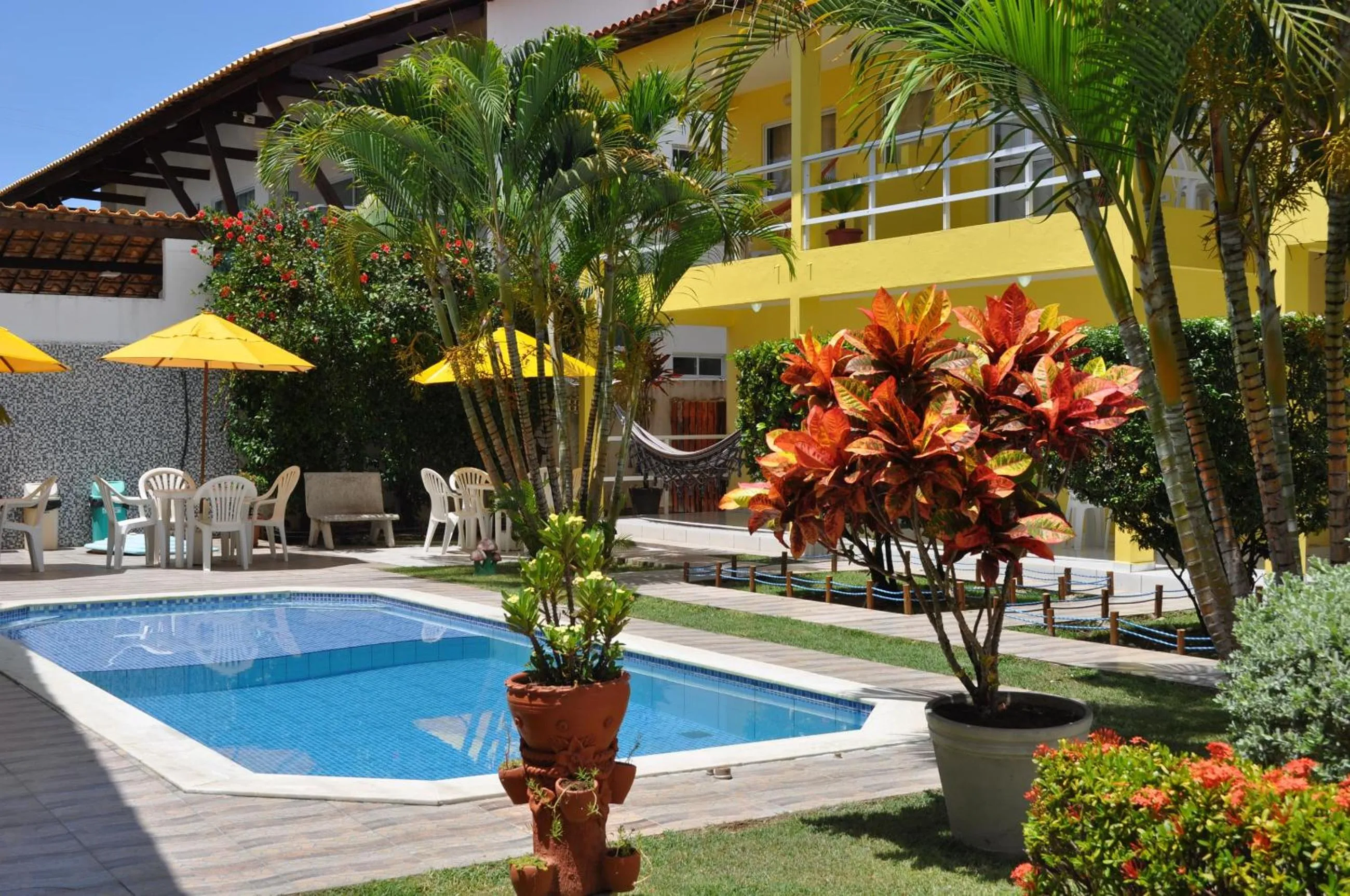 Garden view in Pousada Joia Rara