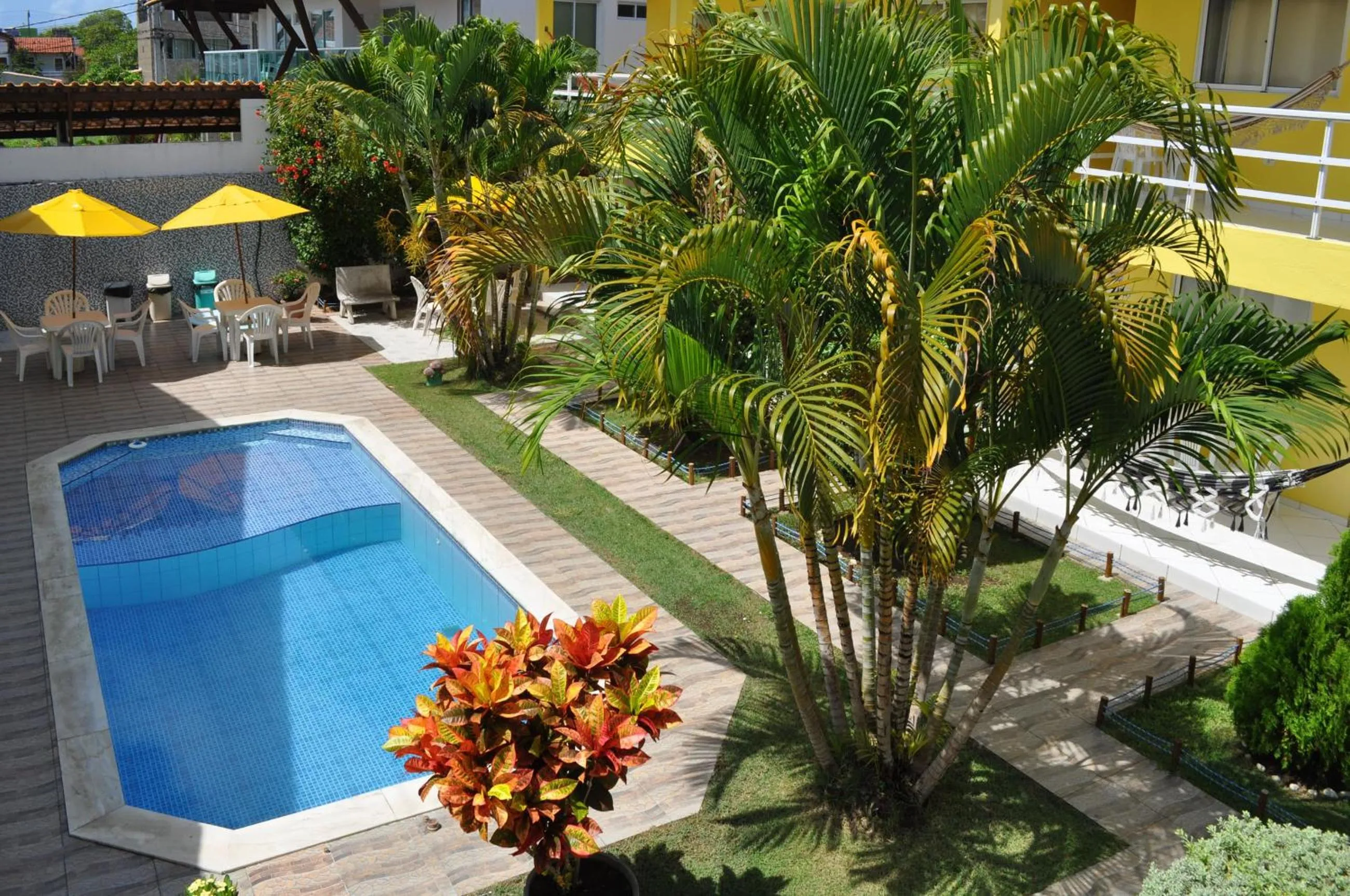 Pool view in Pousada Joia Rara