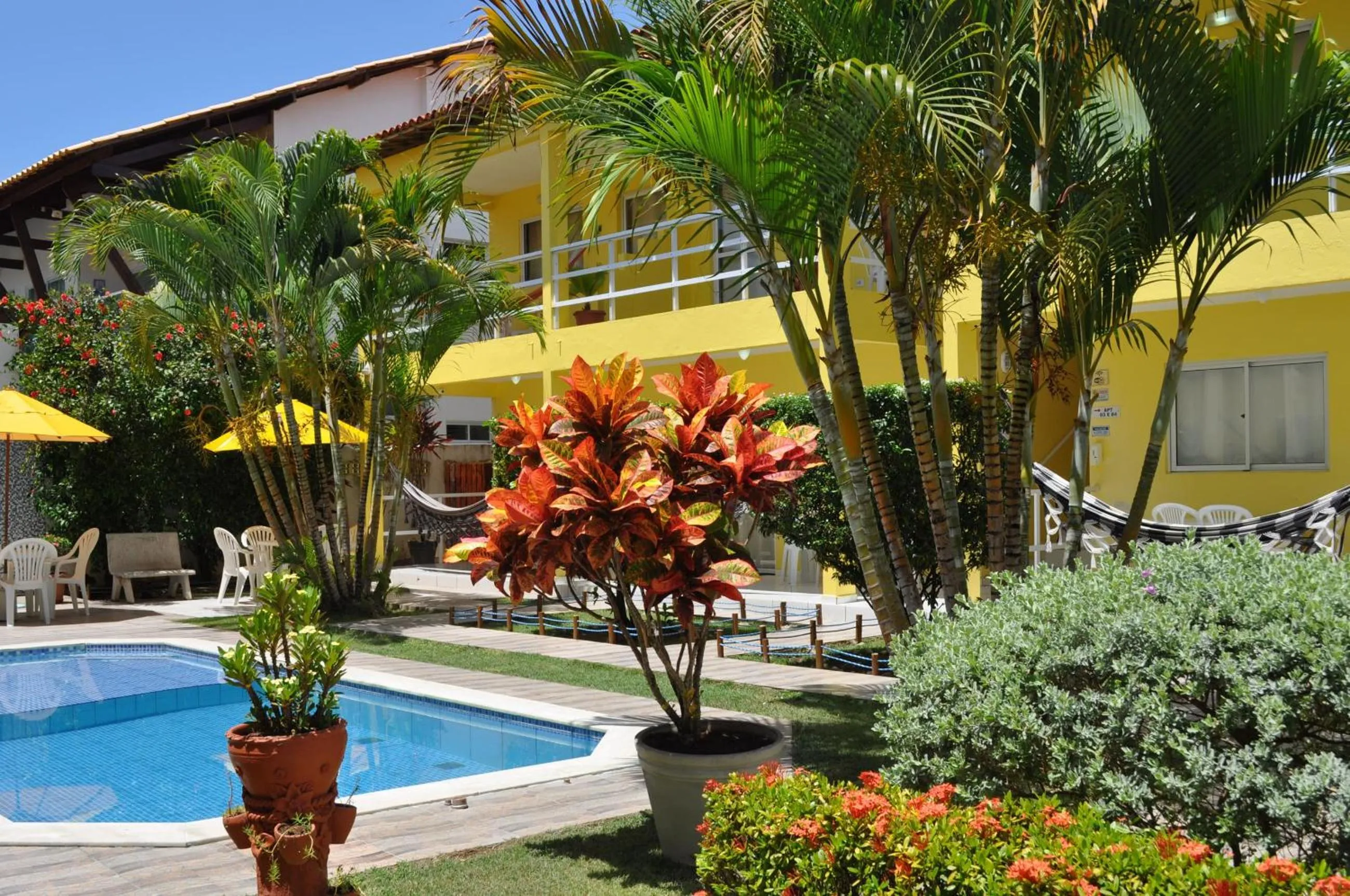 Garden view in Pousada Joia Rara