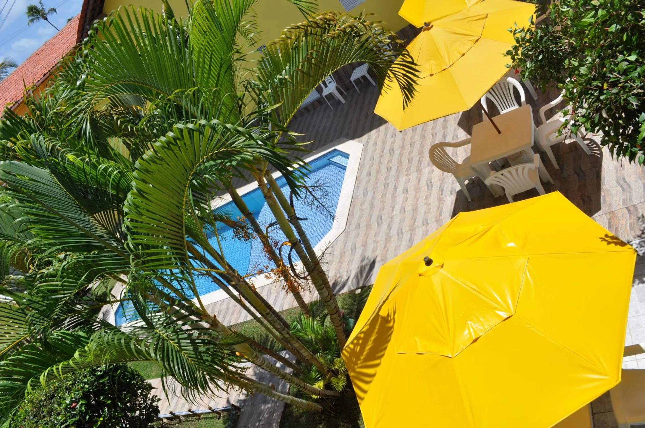 Pool view in Pousada Joia Rara